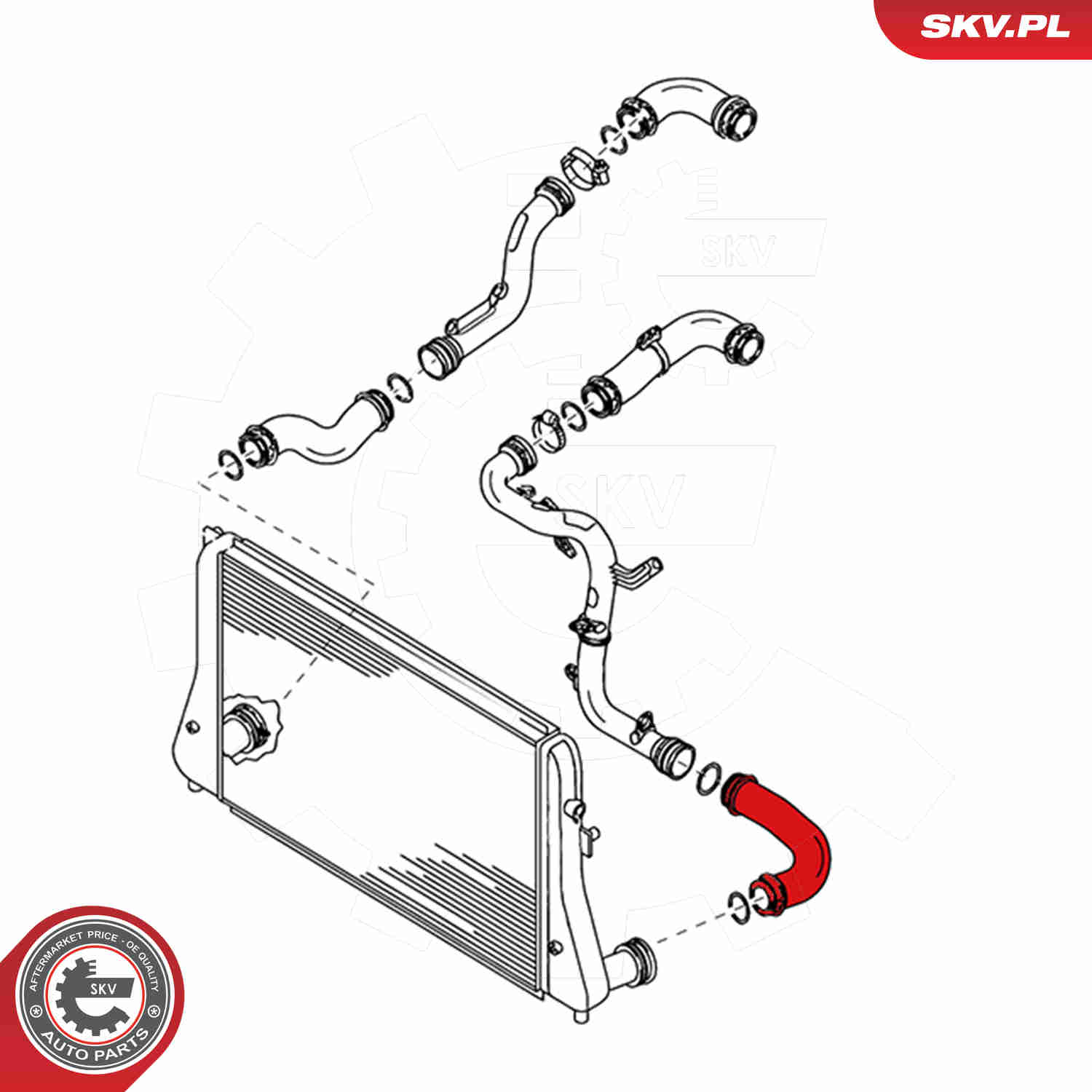 Charger Air Hose - 24SKV073 ESEN SKV