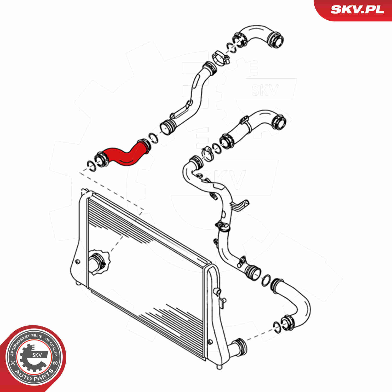 Charger Air Hose - 24SKV074 ESEN SKV