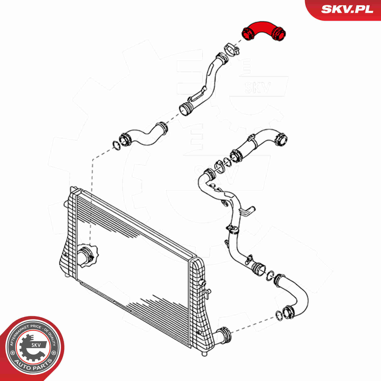 Charger Air Hose - 24SKV077 ESEN SKV