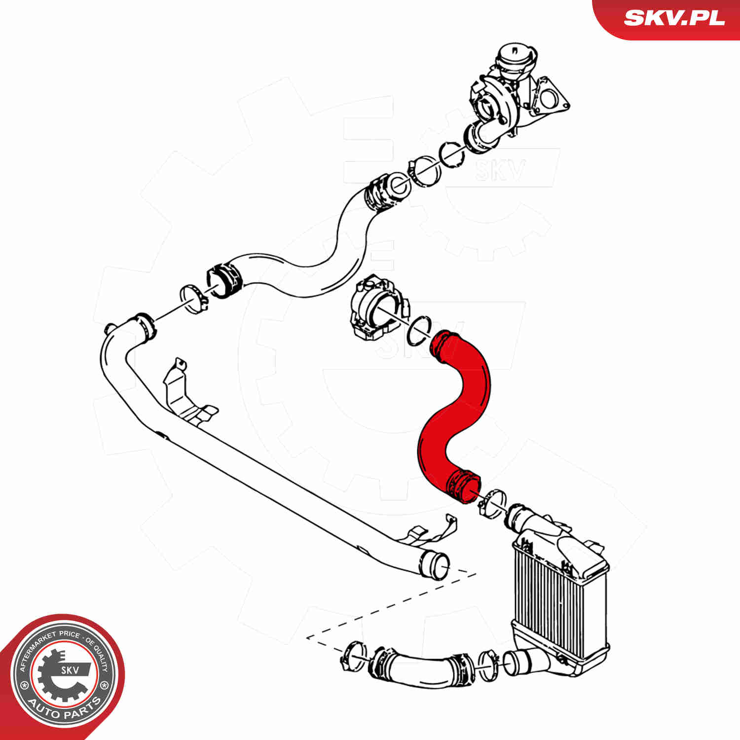 Charger Air Hose - 24SKV083 ESEN SKV