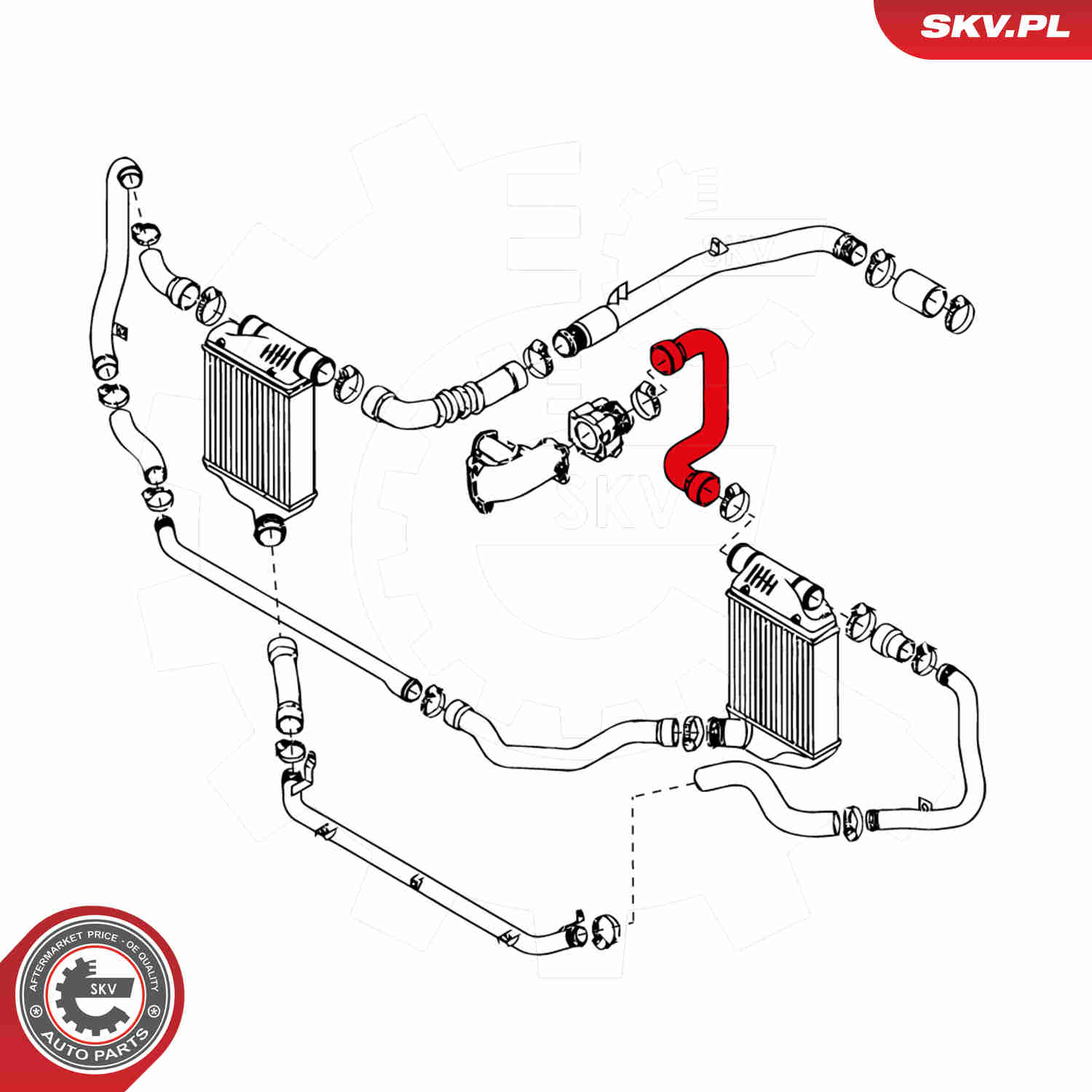 Charger Air Hose - 24SKV084 ESEN SKV