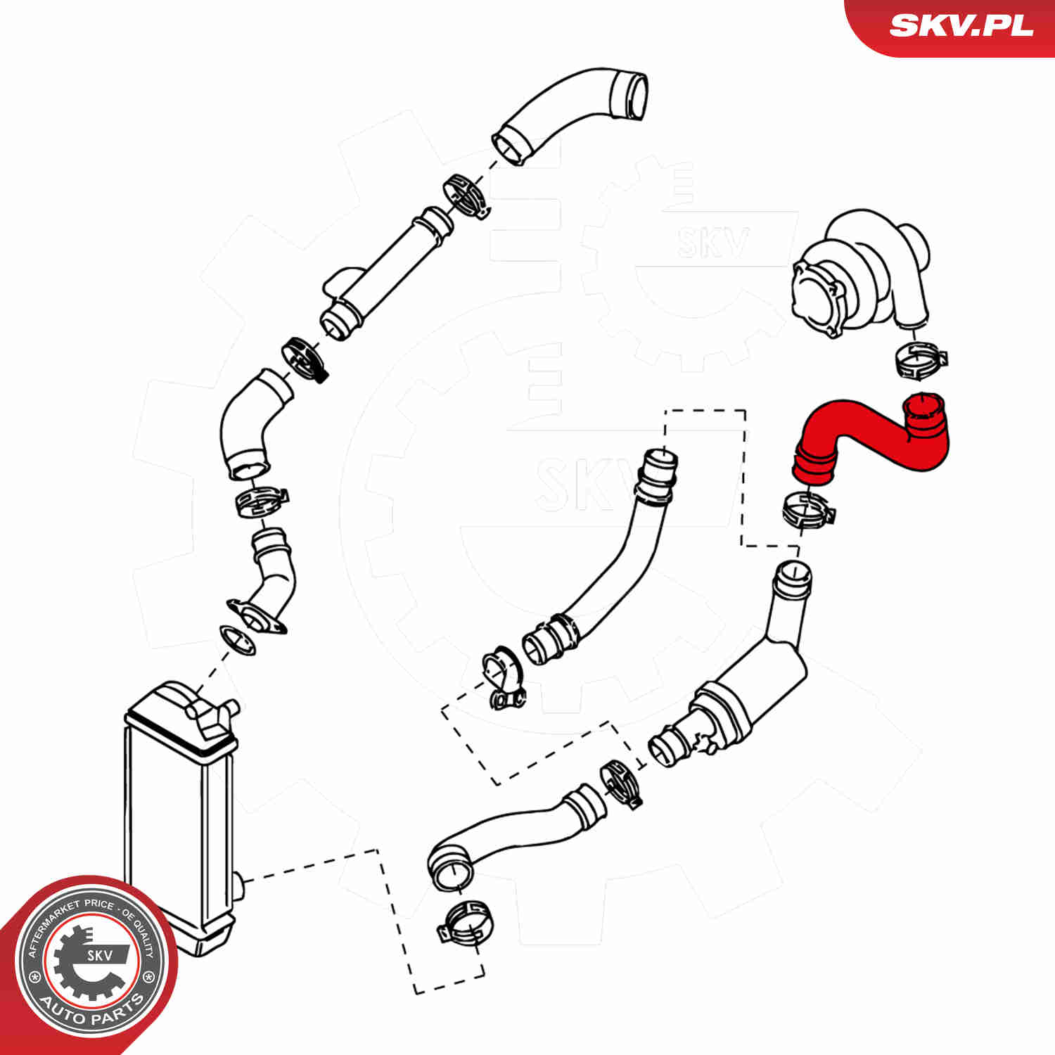 Charger Air Hose - 24SKV087 ESEN SKV