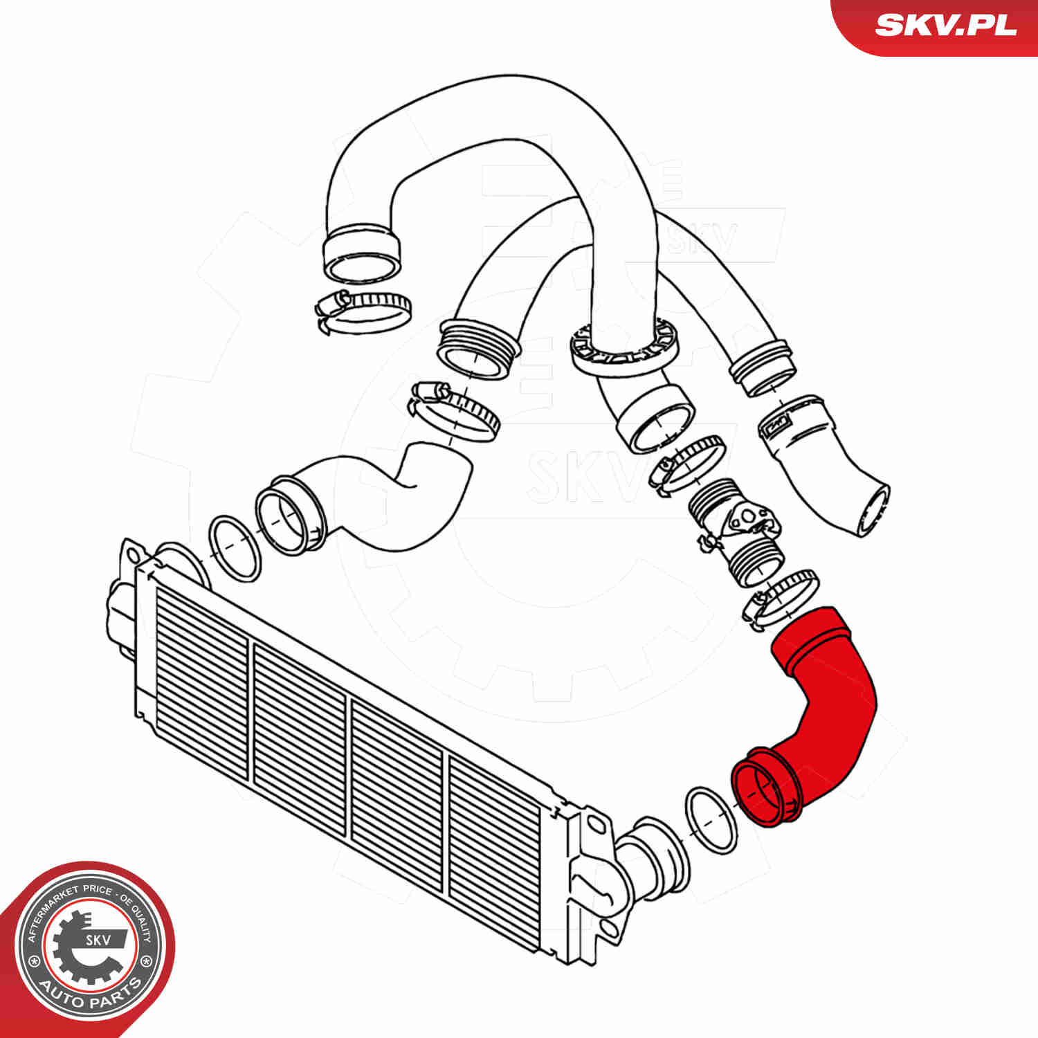 Charger Air Hose - 24SKV095 ESEN SKV