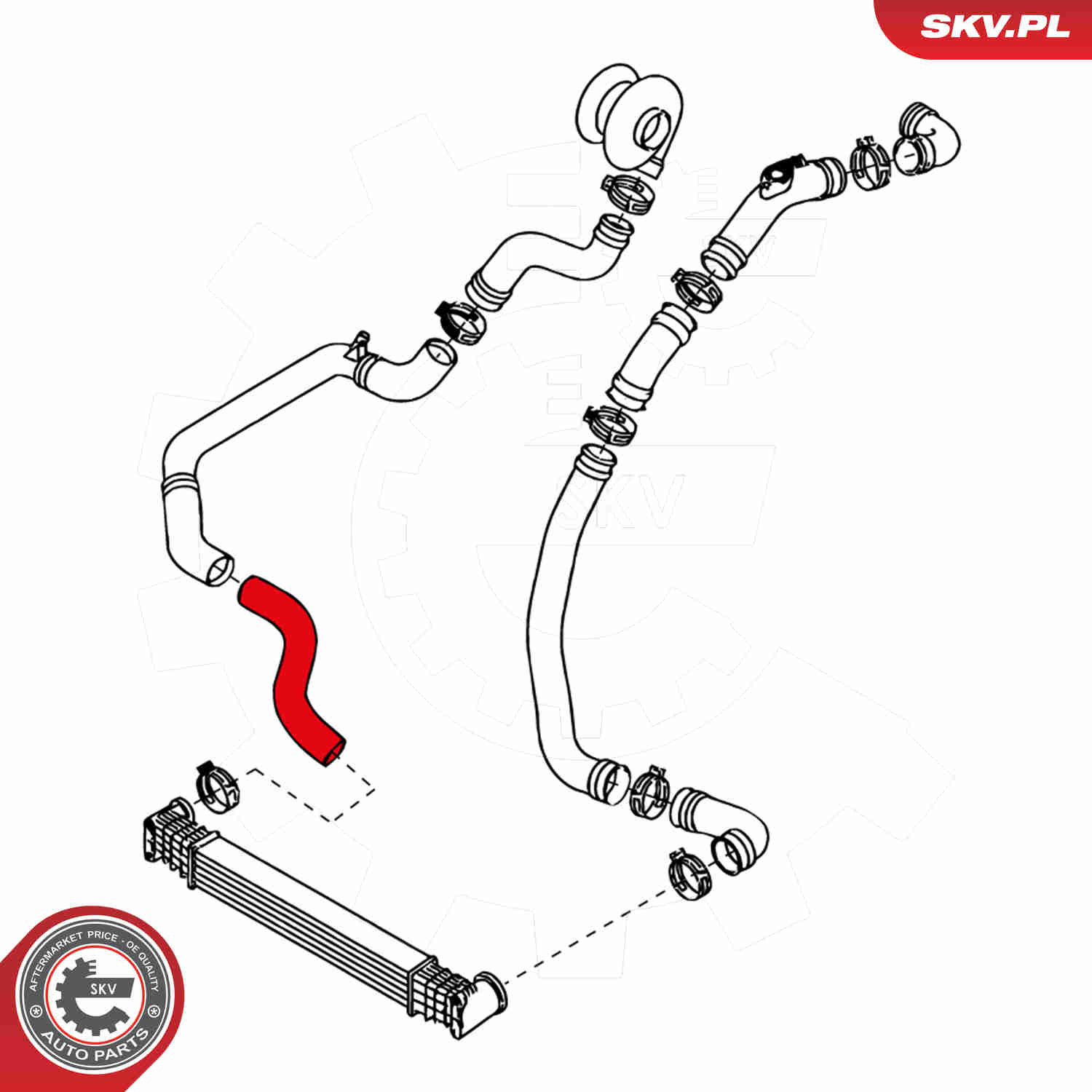 Charger Air Hose - 24SKV104 ESEN SKV