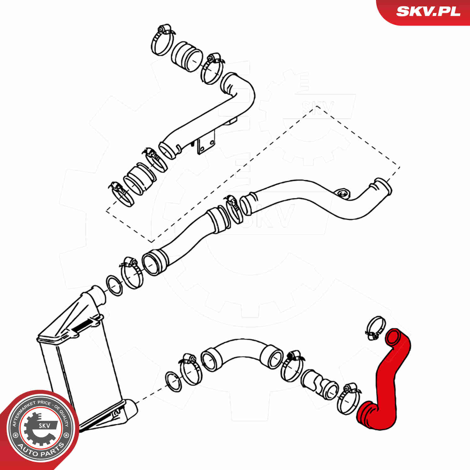 Charger Air Hose - 24SKV105 ESEN SKV