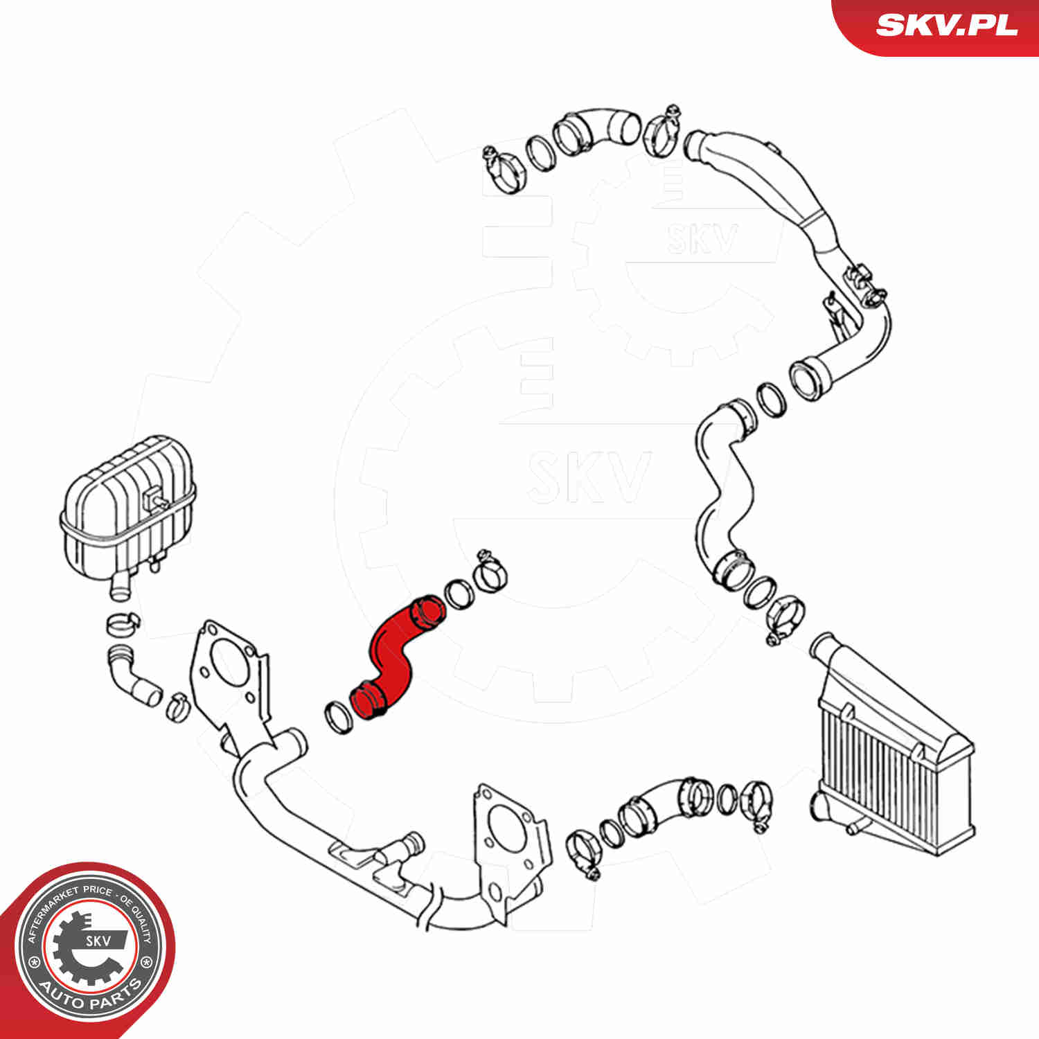 Charger Air Hose - 24SKV110 ESEN SKV