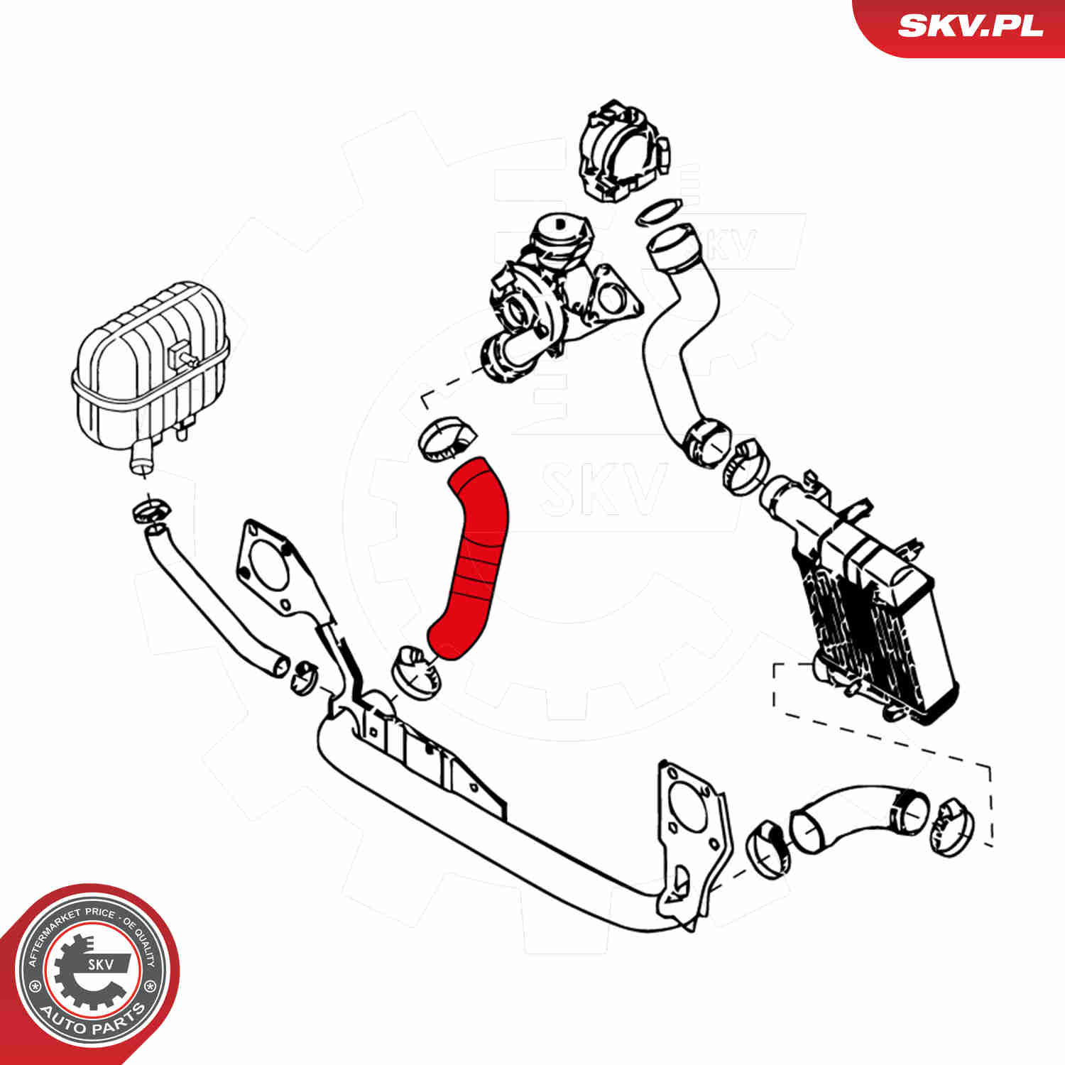 Charger Air Hose - 24SKV113 ESEN SKV