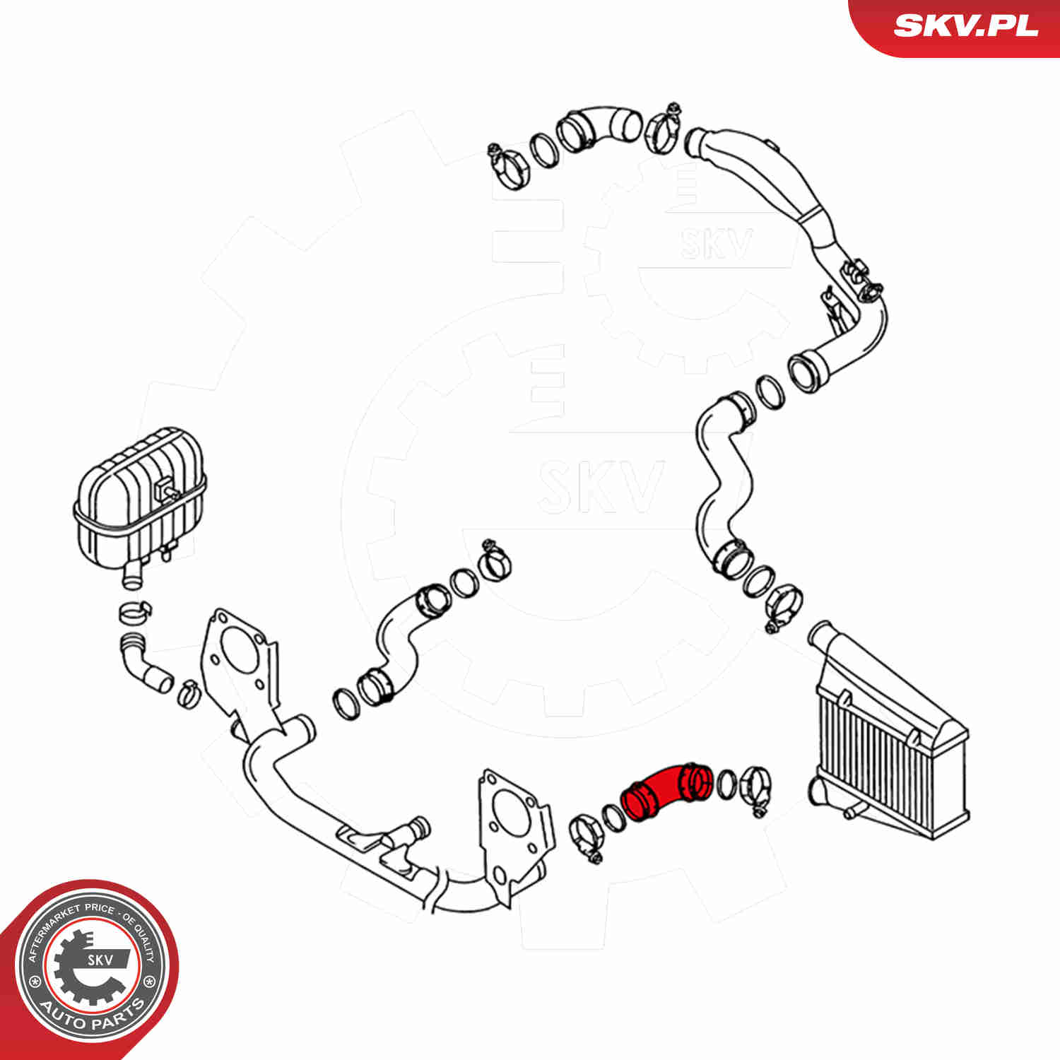Charger Air Hose - 24SKV116 ESEN SKV