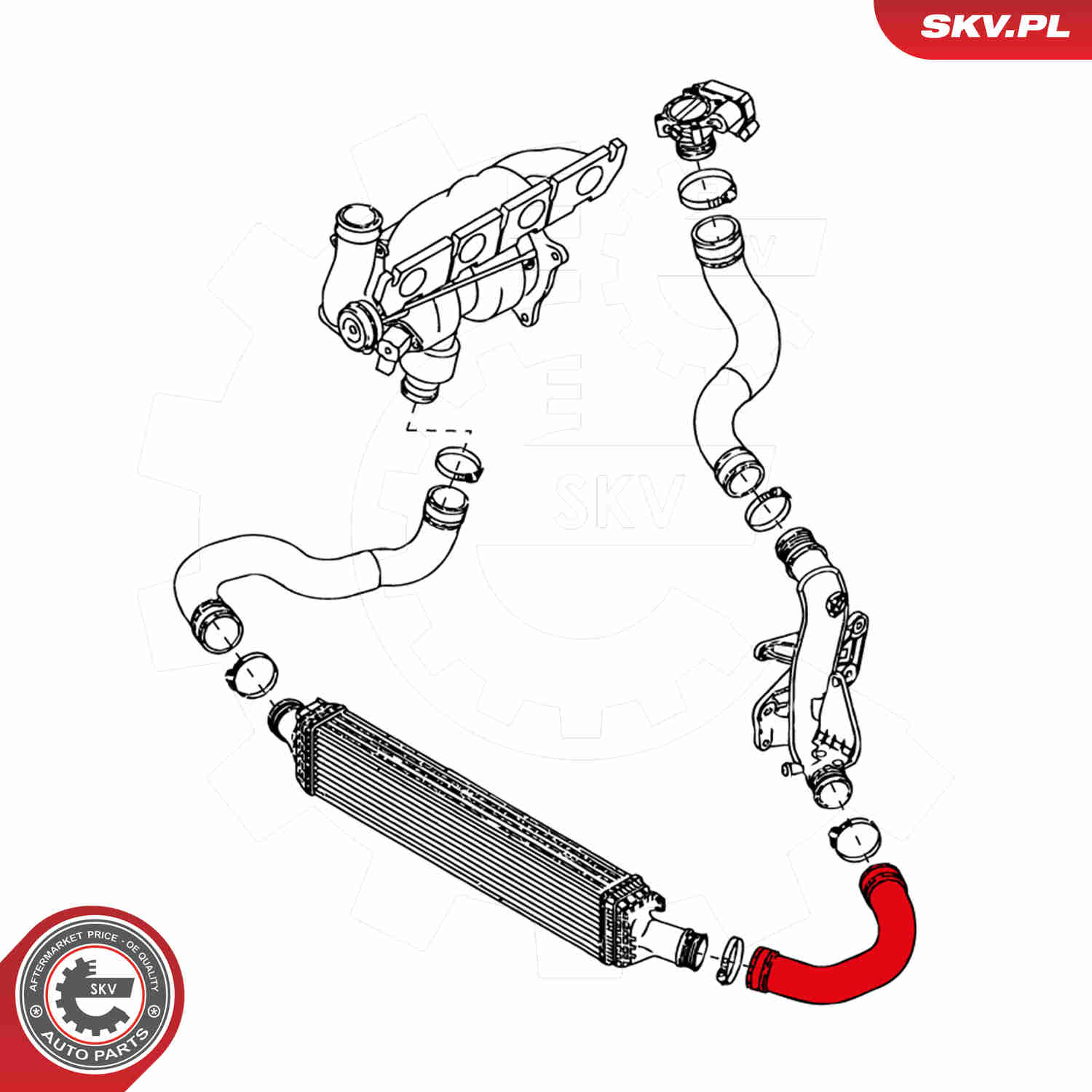 Charger Air Hose - 24SKV119 ESEN SKV