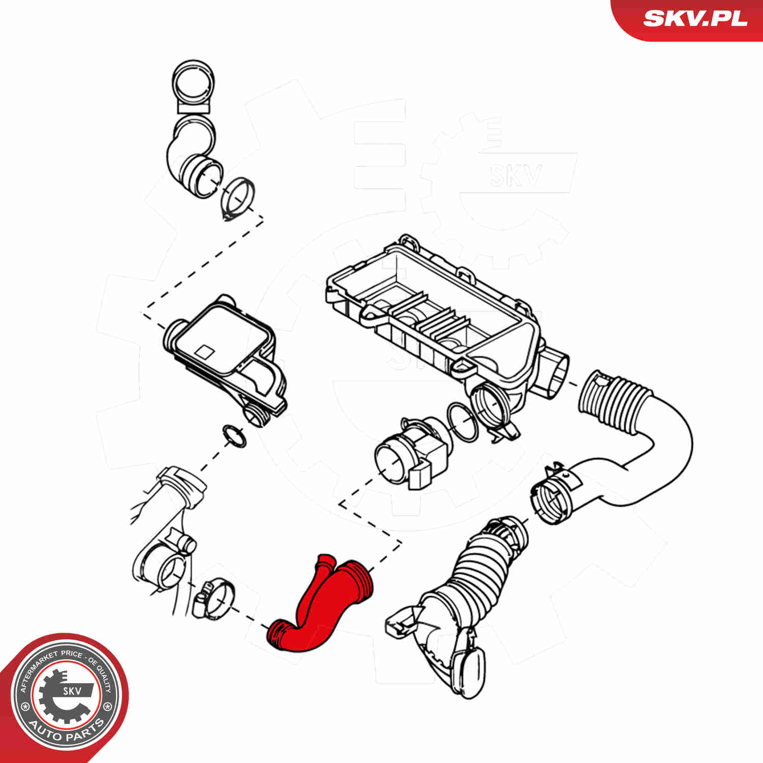 Charger Air Hose - 24SKV124 ESEN SKV