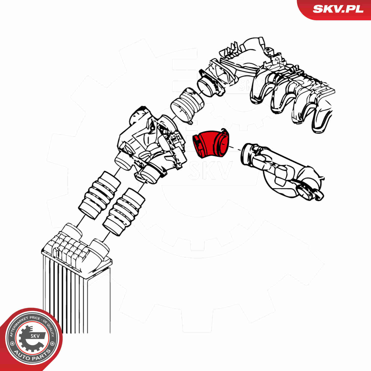 Charger Air Hose - 24SKV126 ESEN SKV