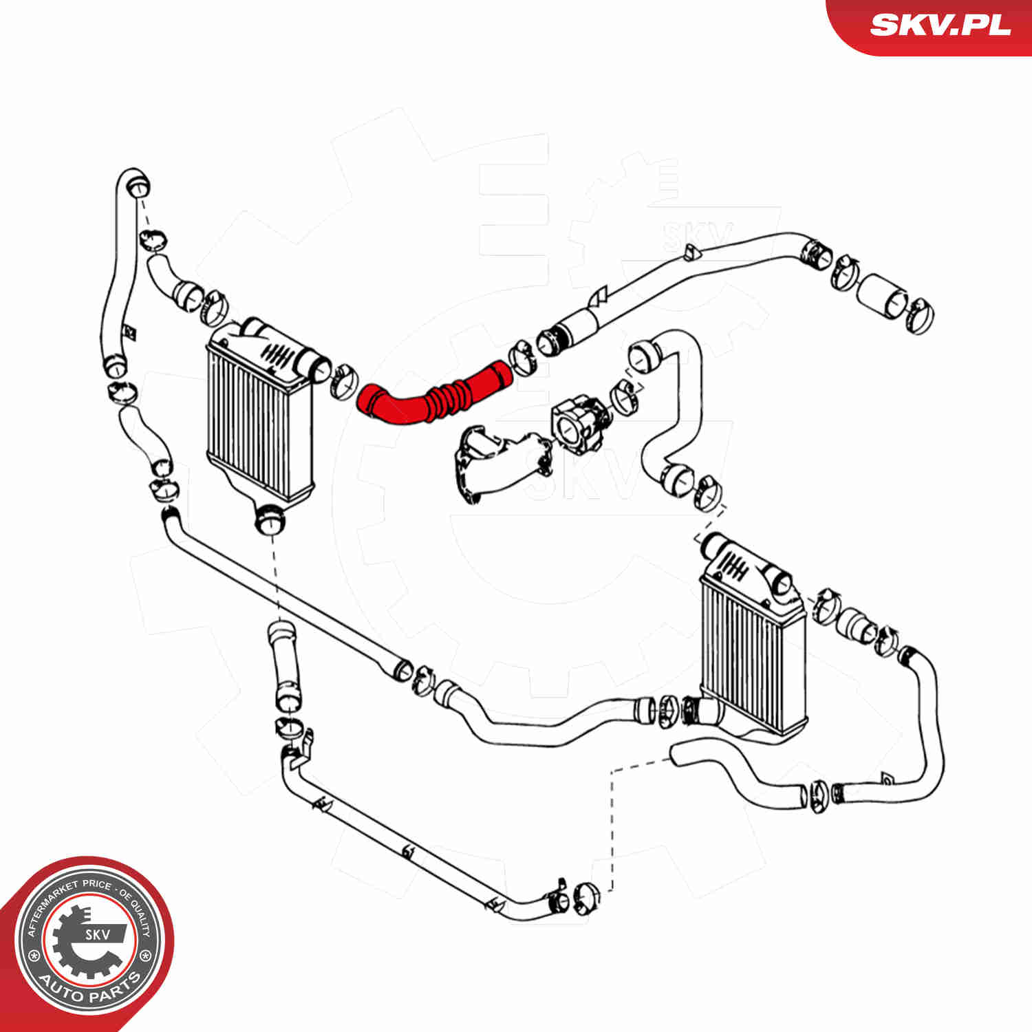 Charger Air Hose - 24SKV135 ESEN SKV