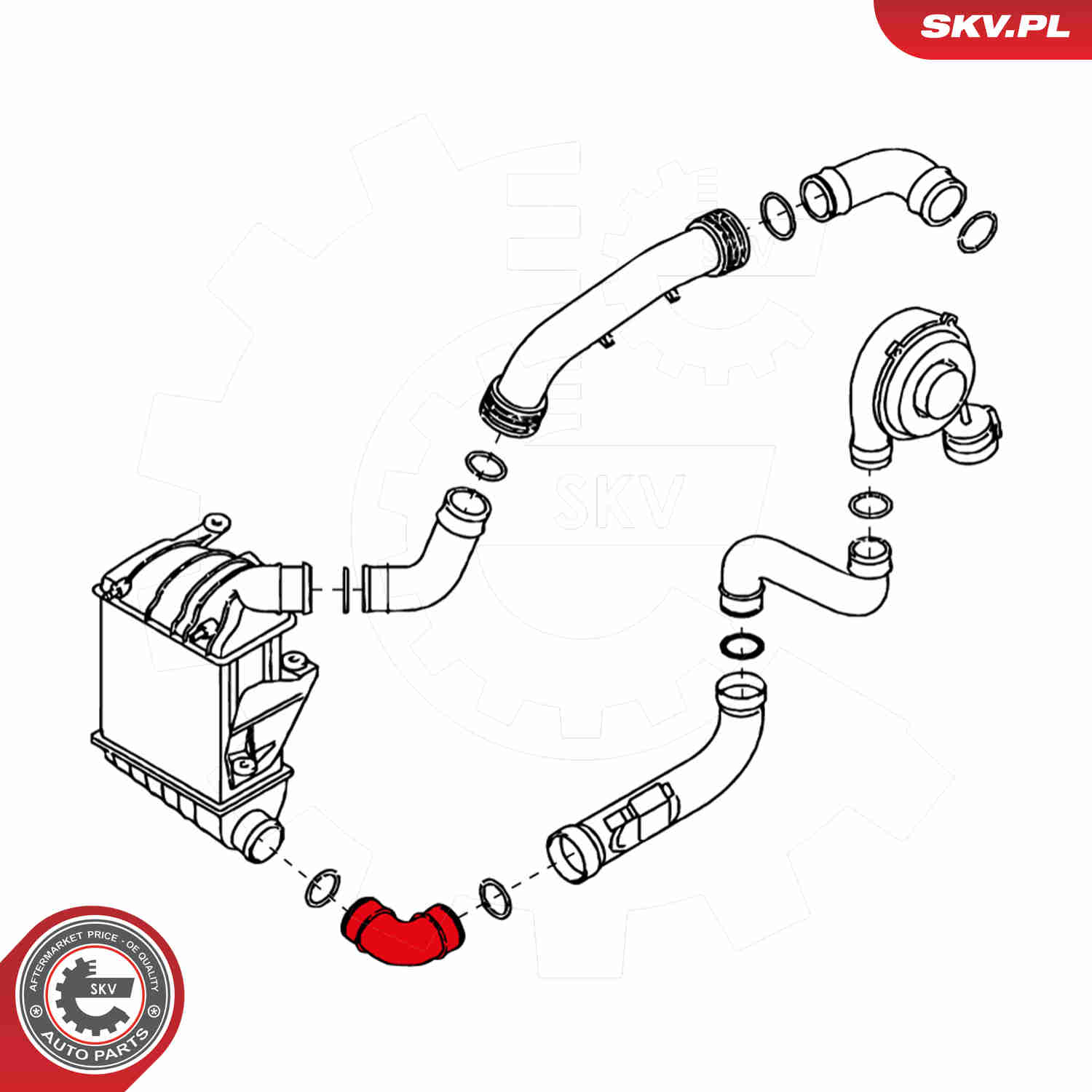 Charger Air Hose - 24SKV136 ESEN SKV