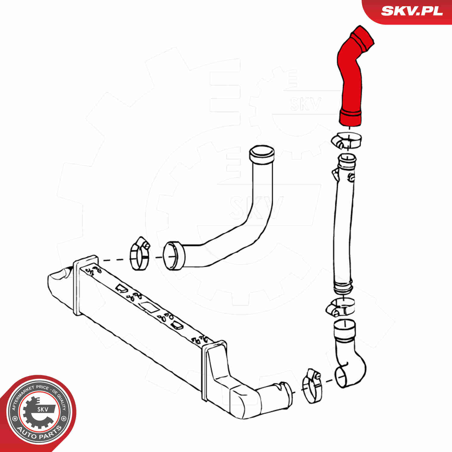 Charger Air Hose - 24SKV137 ESEN SKV