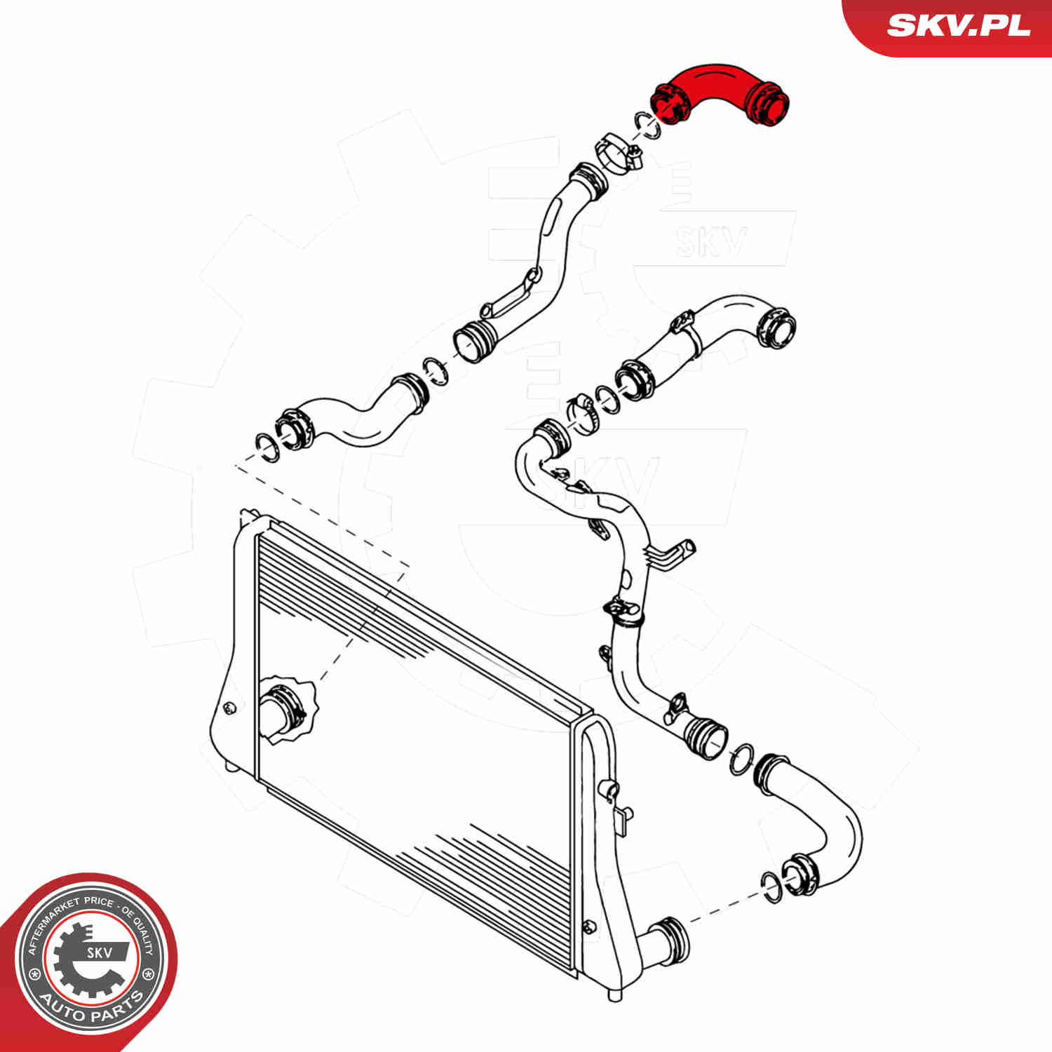 Charger Air Hose - 24SKV141 ESEN SKV