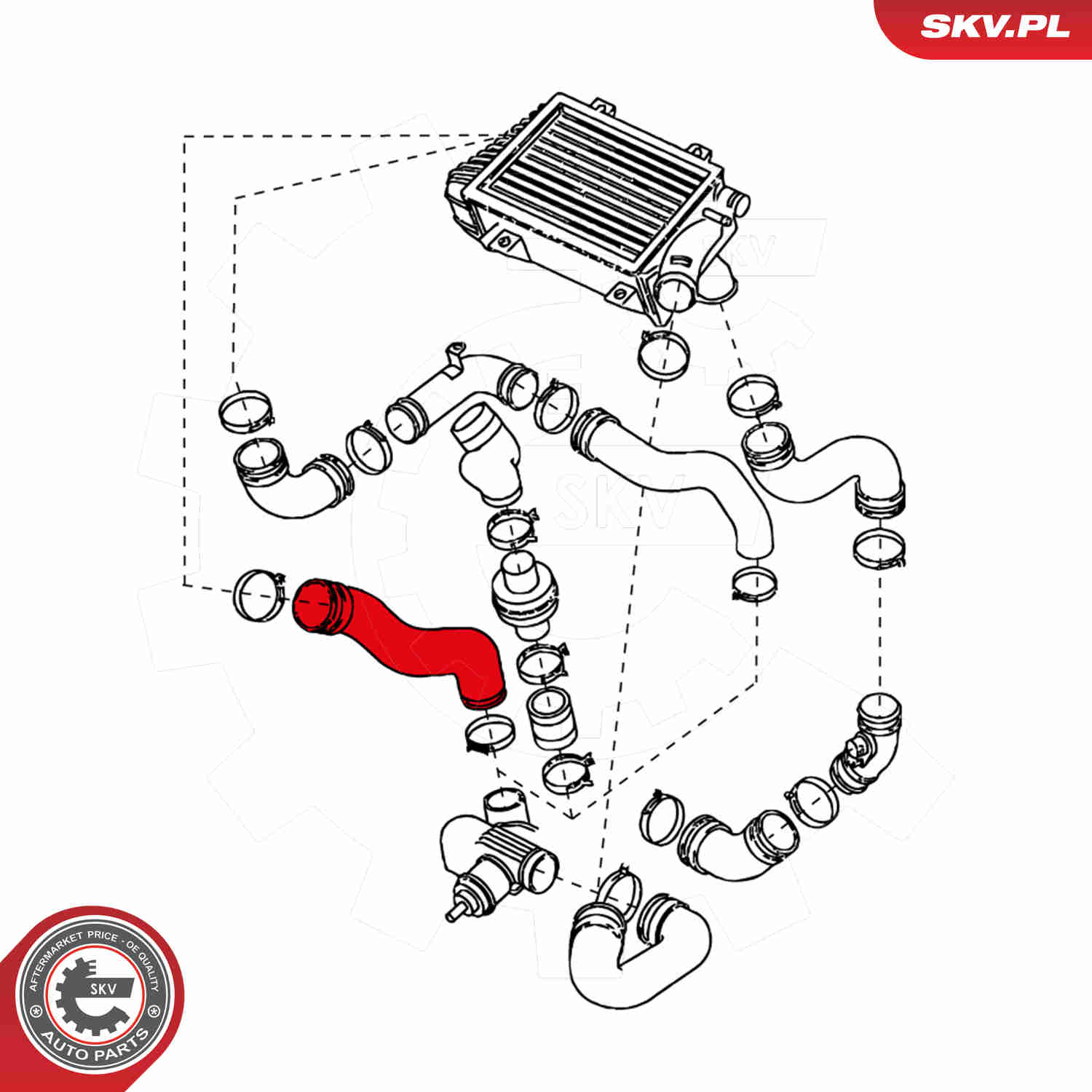 Charger Air Hose - 24SKV143 ESEN SKV