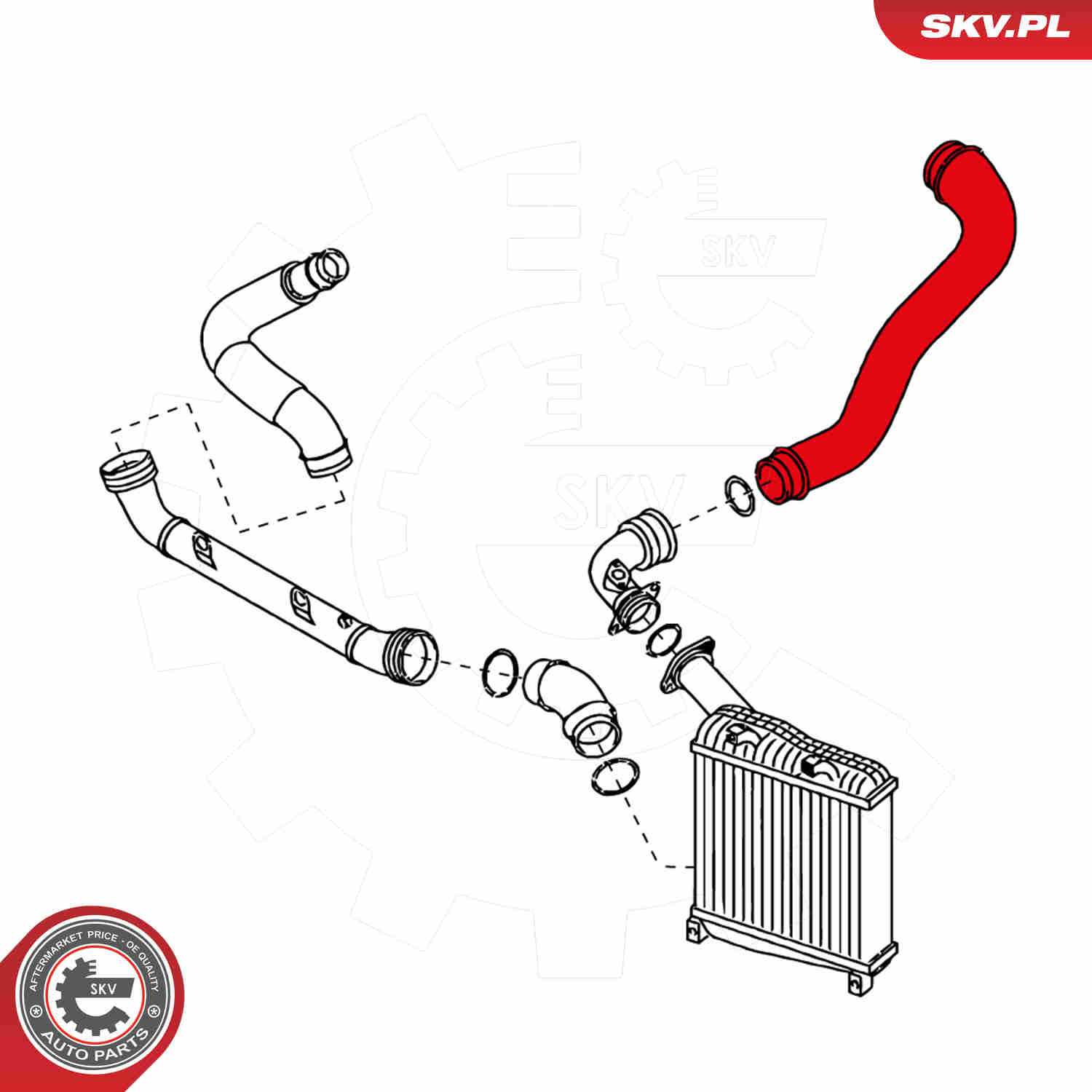 Charger Air Hose - 24SKV144 ESEN SKV