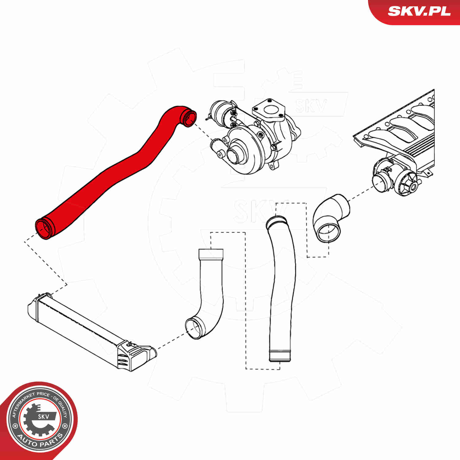 Charger Air Hose - 24SKV145 ESEN SKV