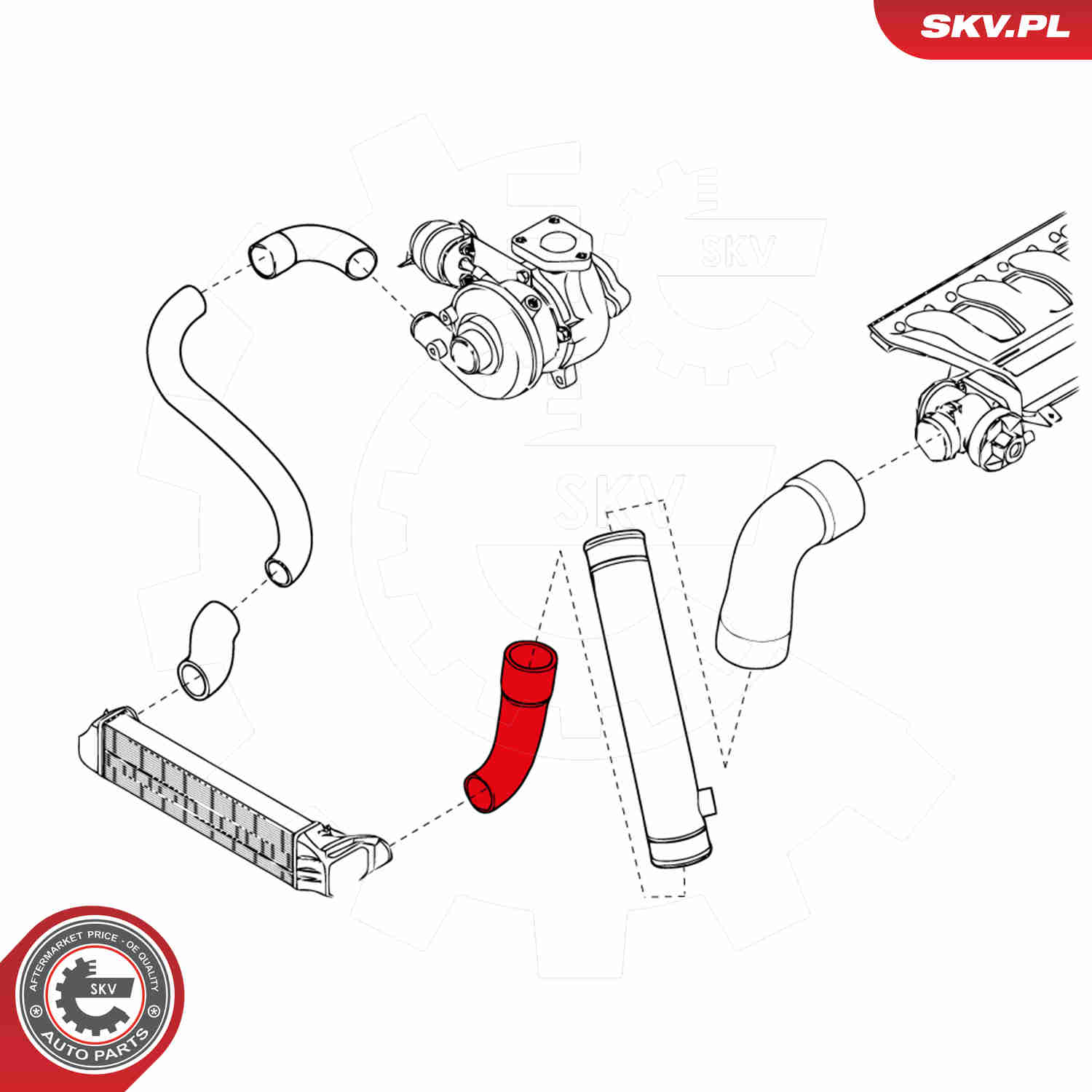 Charger Air Hose - 24SKV146 ESEN SKV