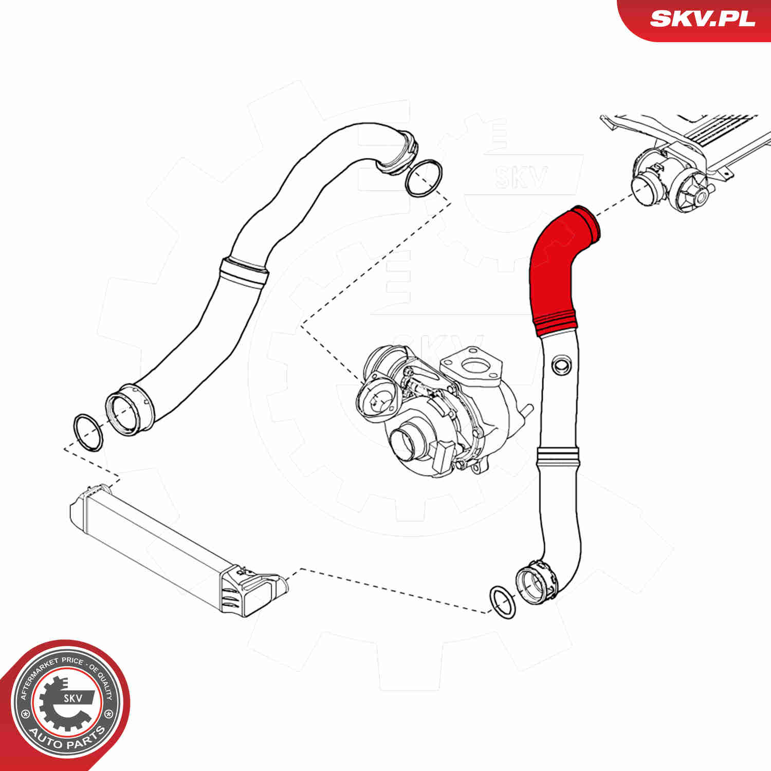 Charger Air Hose - 24SKV147 ESEN SKV