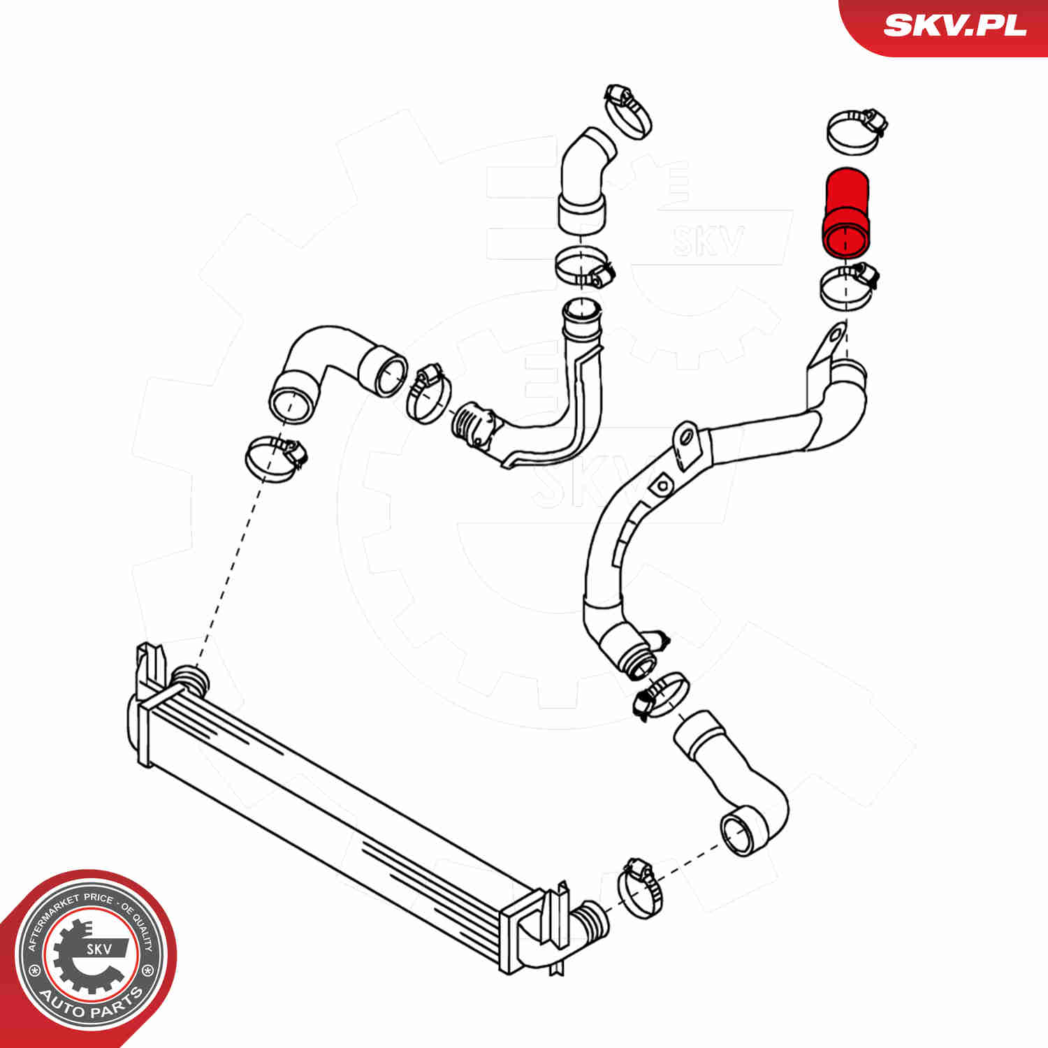 Charger Air Hose - 24SKV149 ESEN SKV