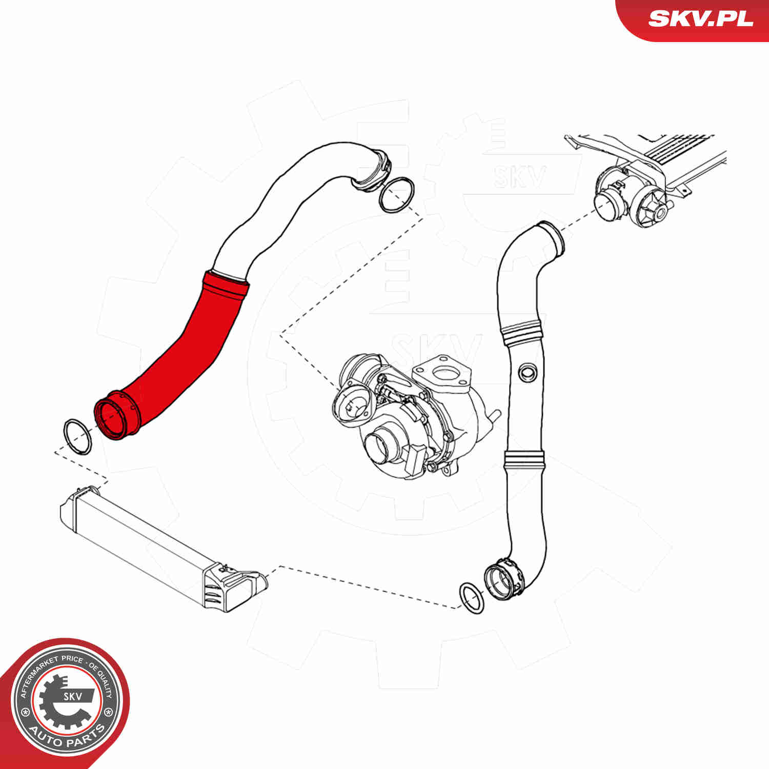 Charger Air Hose - 24SKV159 ESEN SKV