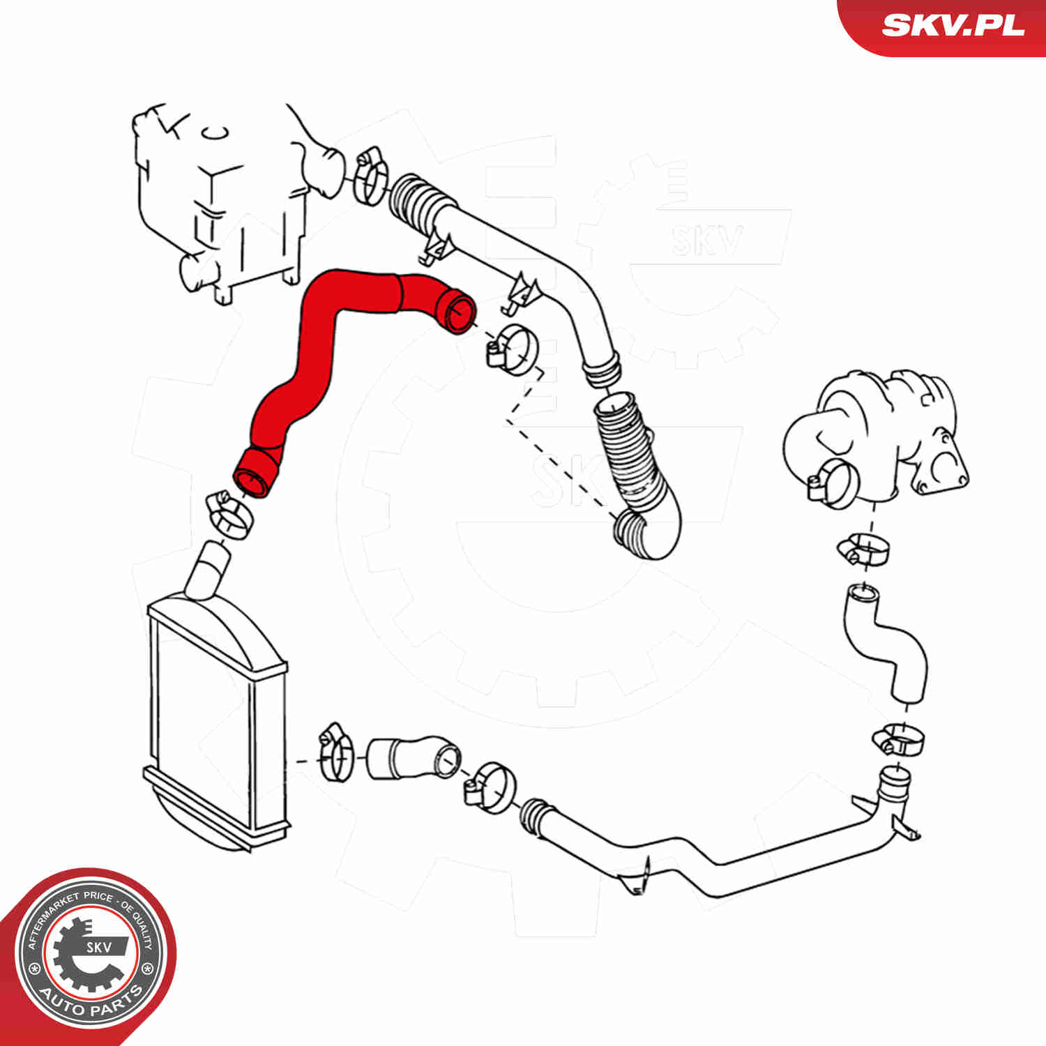 Charger Air Hose - 24SKV163 ESEN SKV