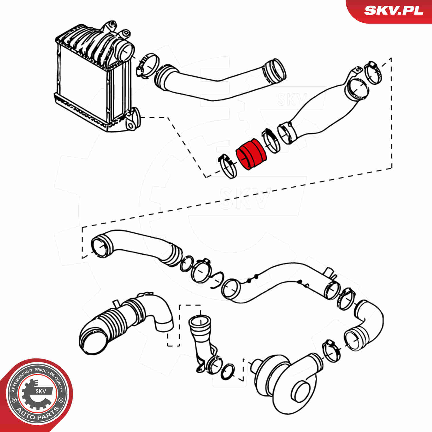 Charger Air Hose - 24SKV164 ESEN SKV
