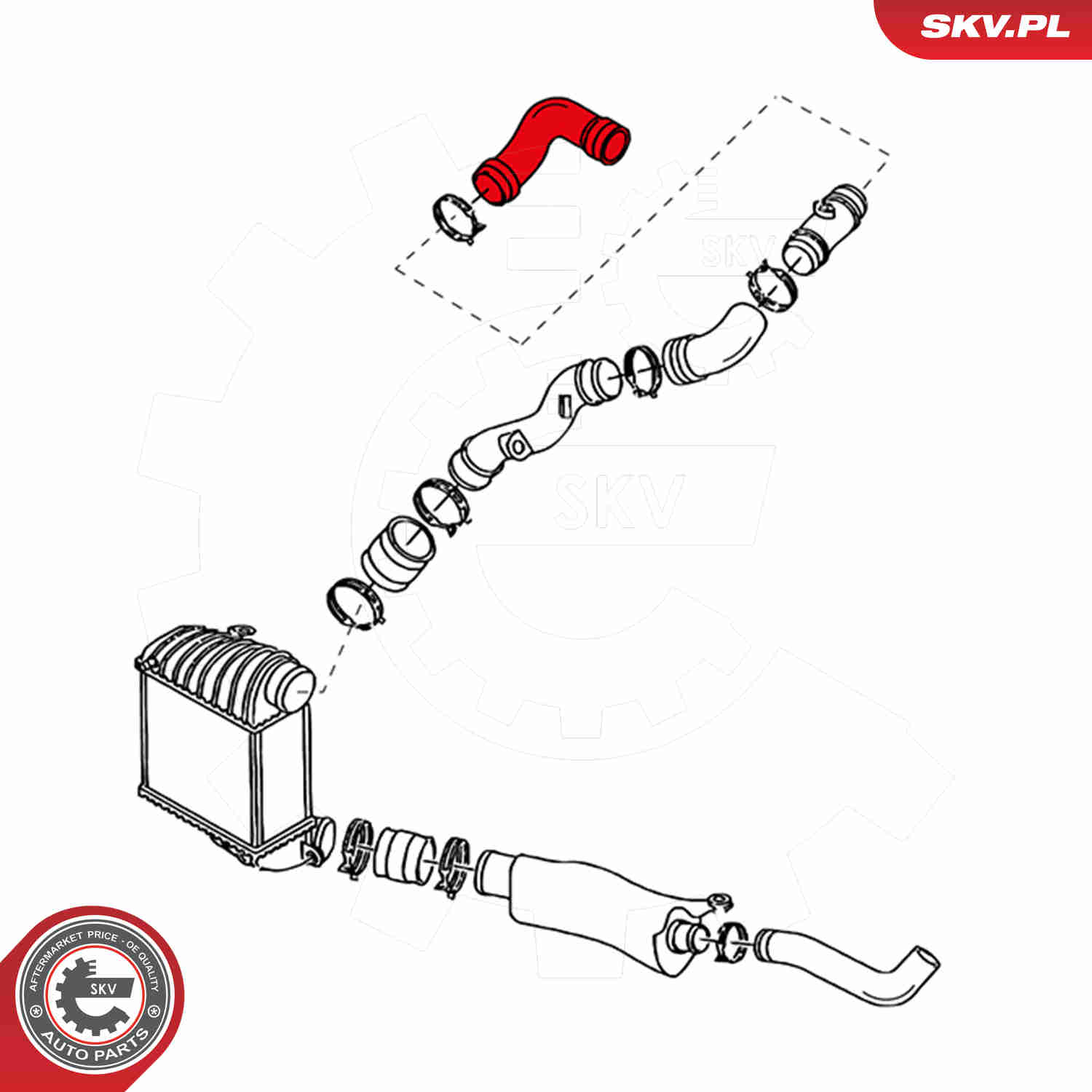 Charger Air Hose - 24SKV165 ESEN SKV