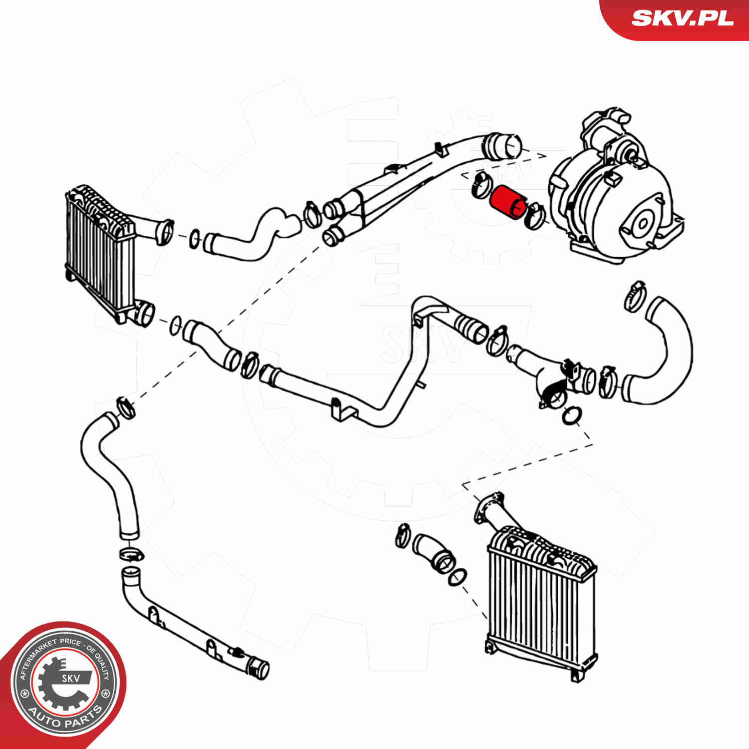 Charger Air Hose - 24SKV168 ESEN SKV