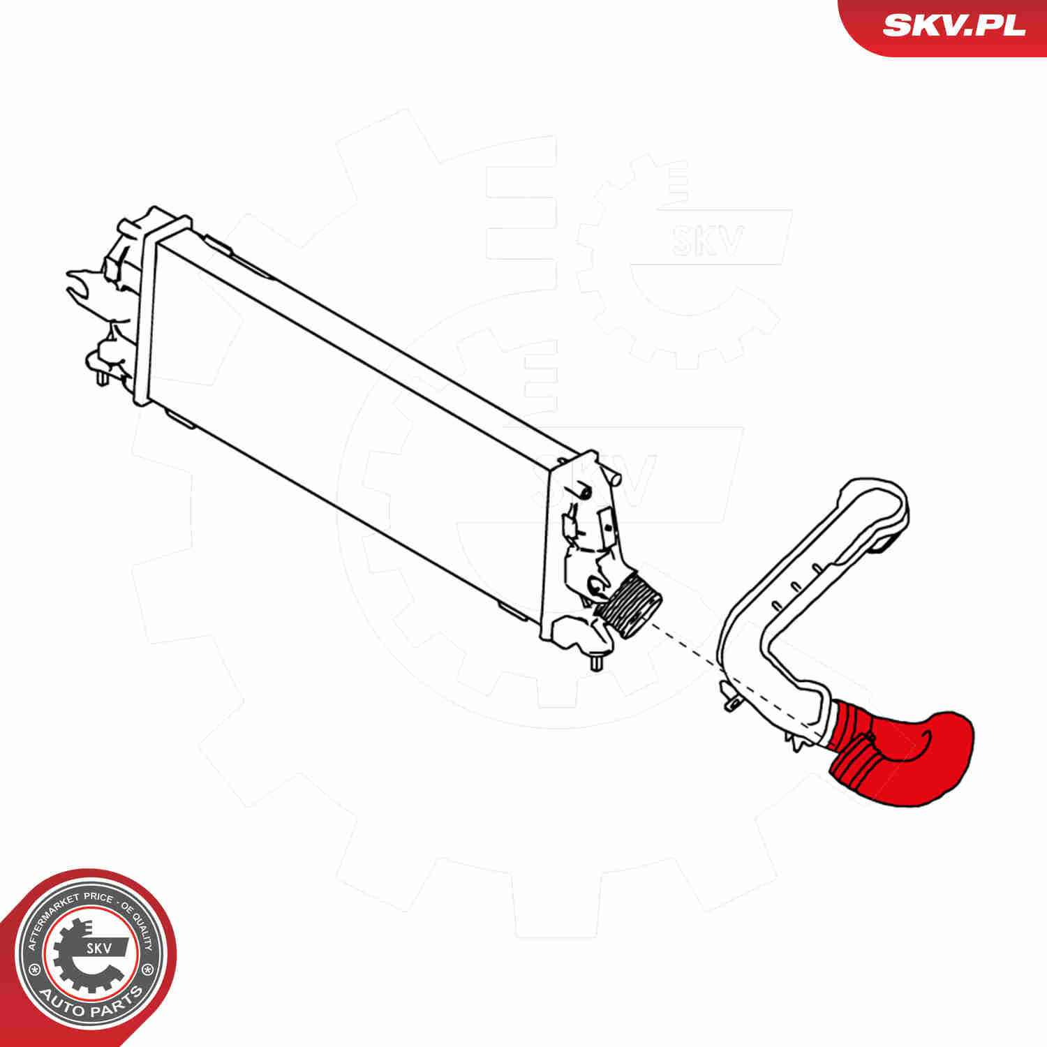 Charger Air Hose - 24SKV169 ESEN SKV
