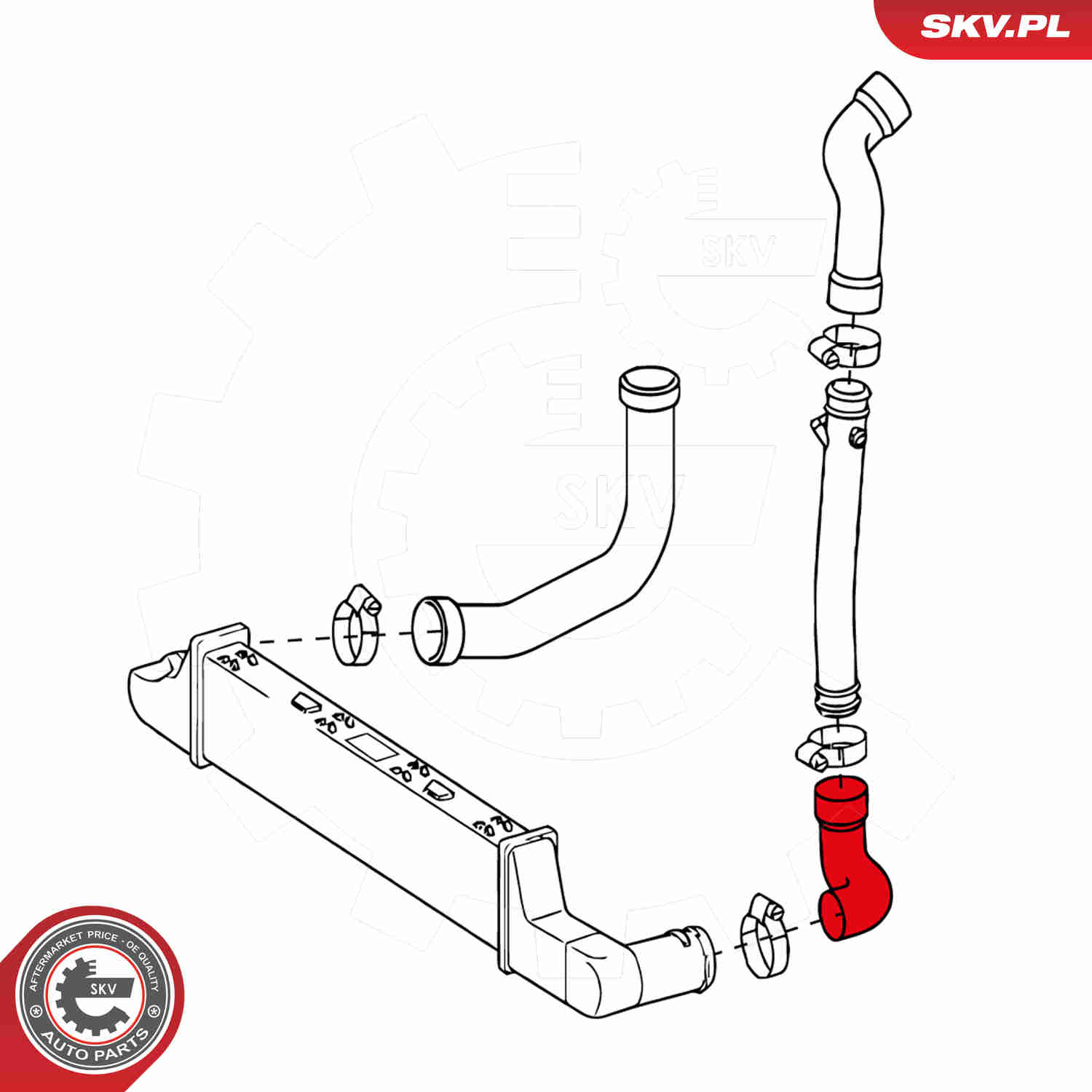 Charger Air Hose - 24SKV171 ESEN SKV