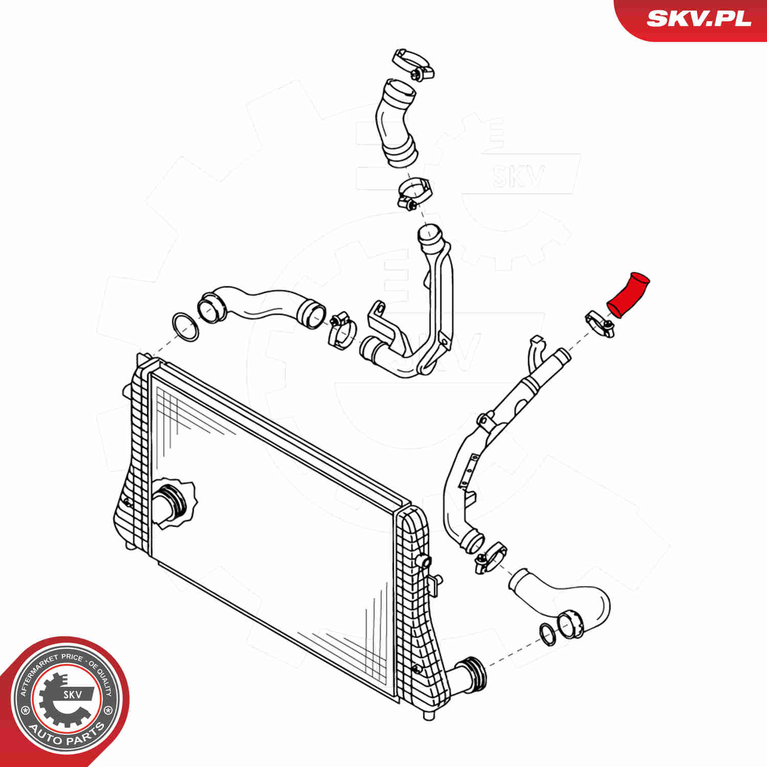 Charger Air Hose - 24SKV175 ESEN SKV