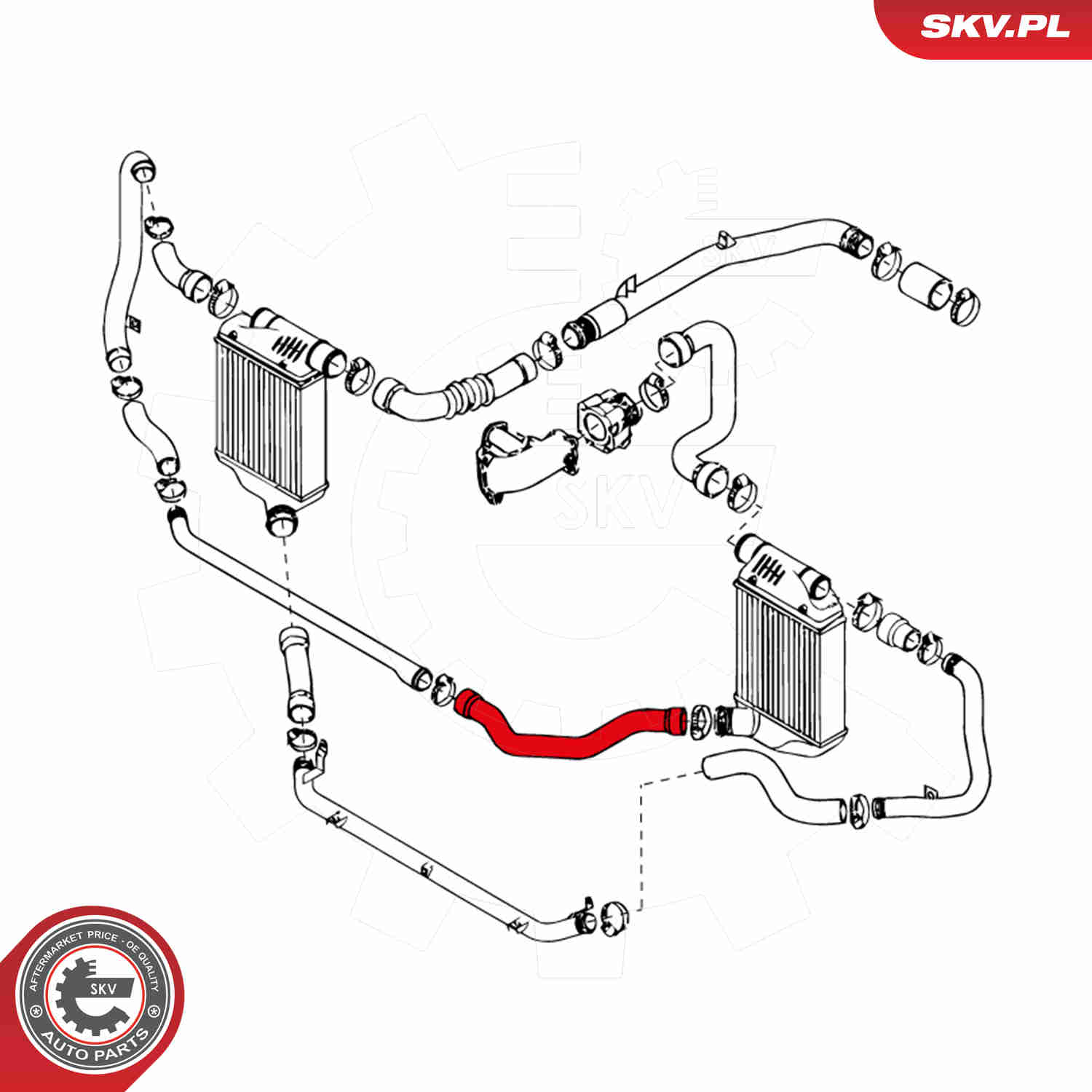 Charger Air Hose - 24SKV181 ESEN SKV