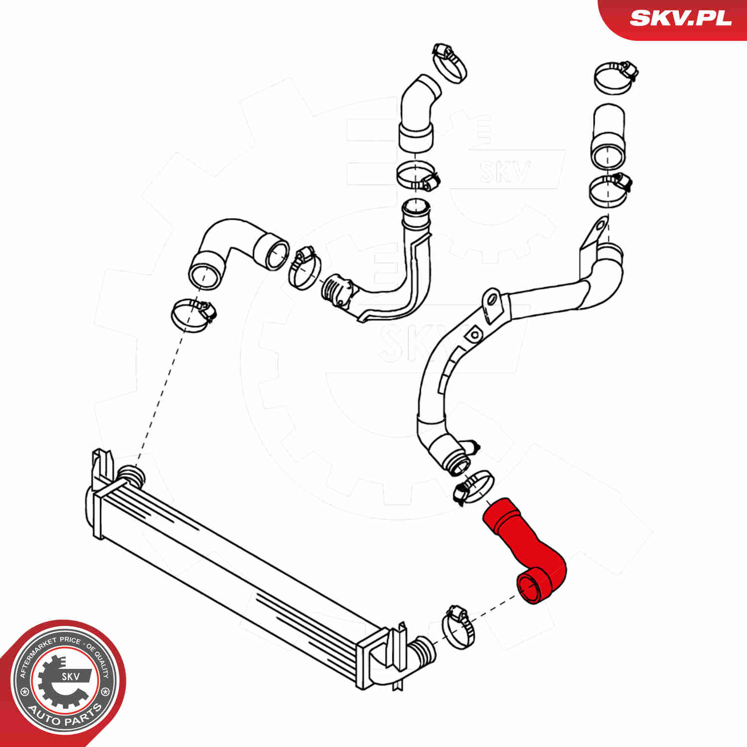 Charger Air Hose - 24SKV188 ESEN SKV