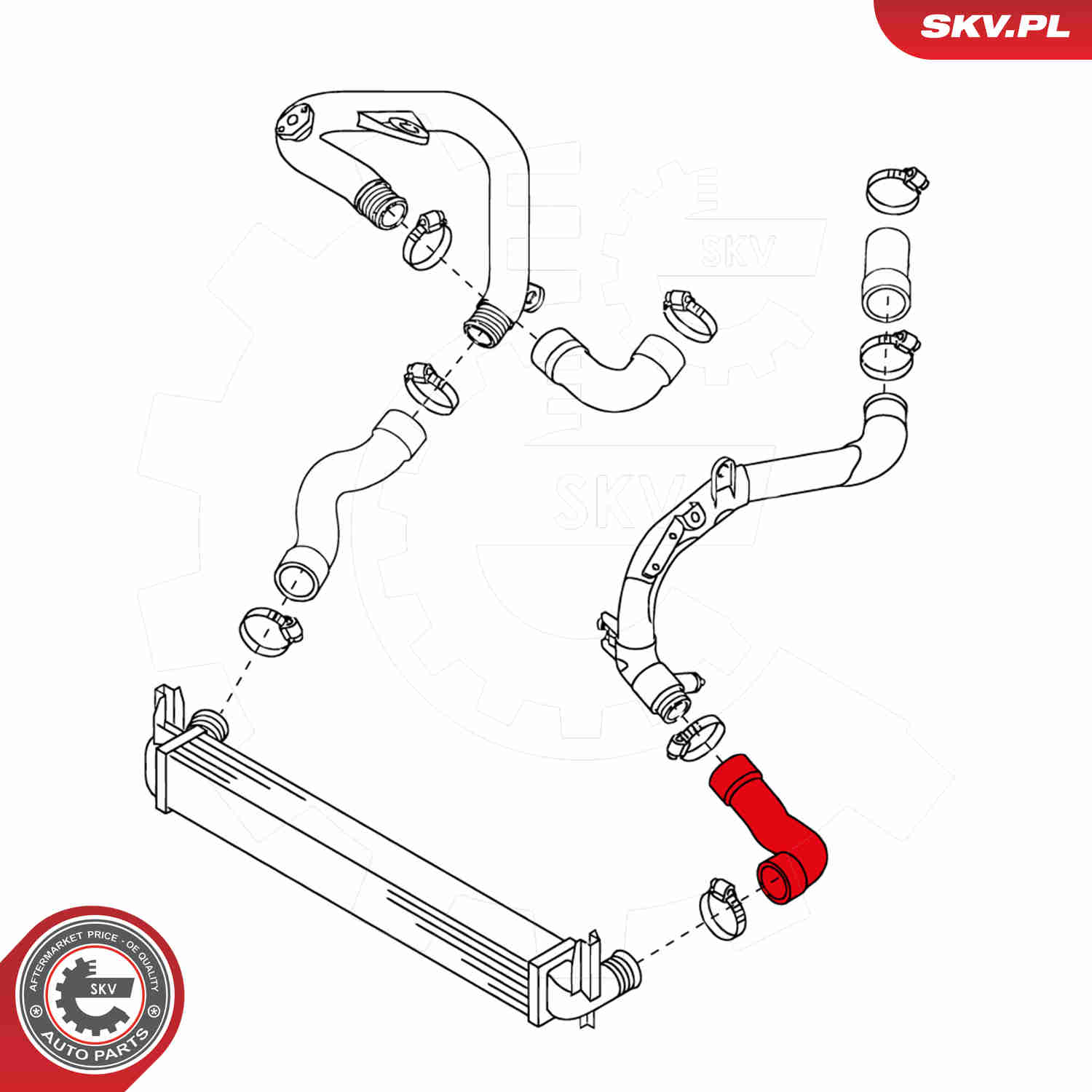 Charger Air Hose - 24SKV189 ESEN SKV
