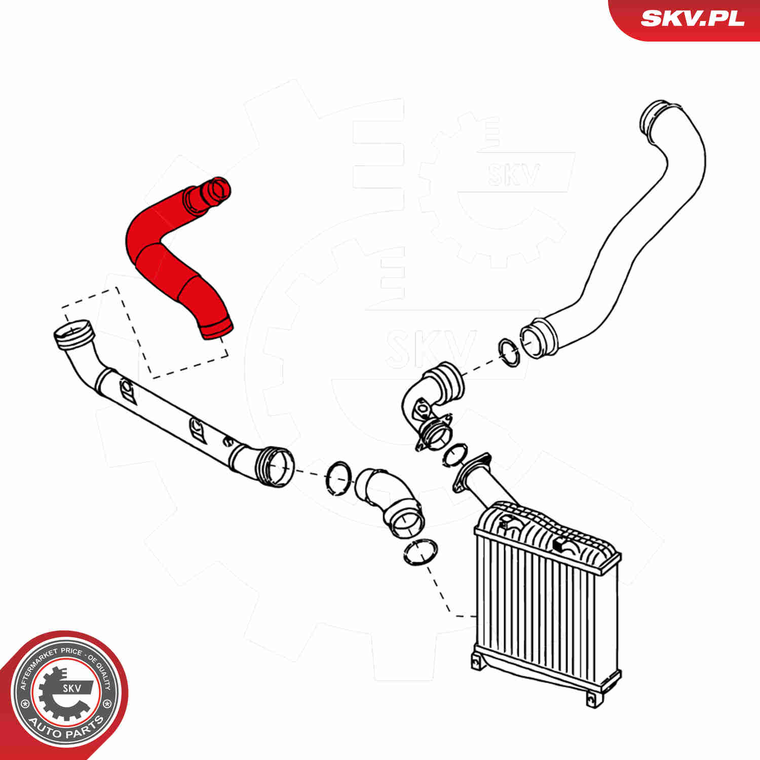 Charger Air Hose - 24SKV194 ESEN SKV