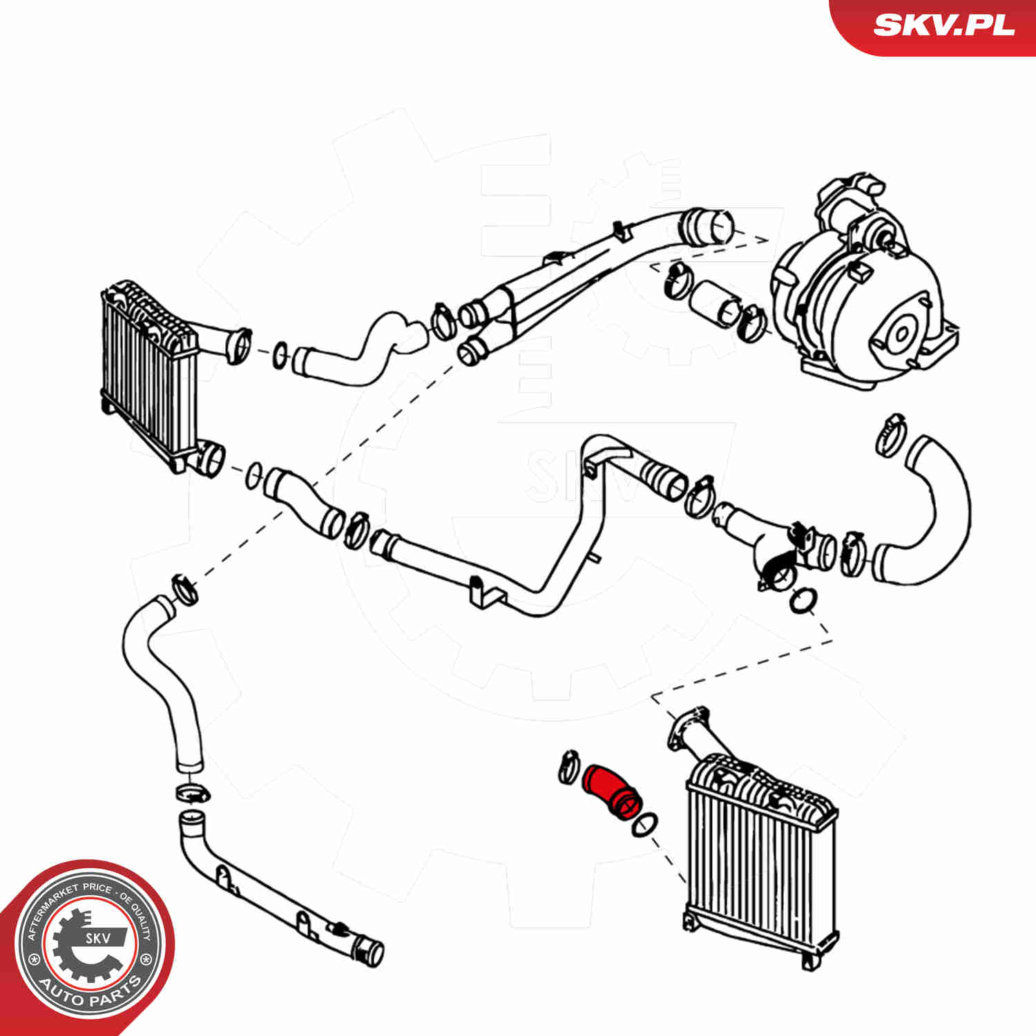 Charger Air Hose - 24SKV197 ESEN SKV