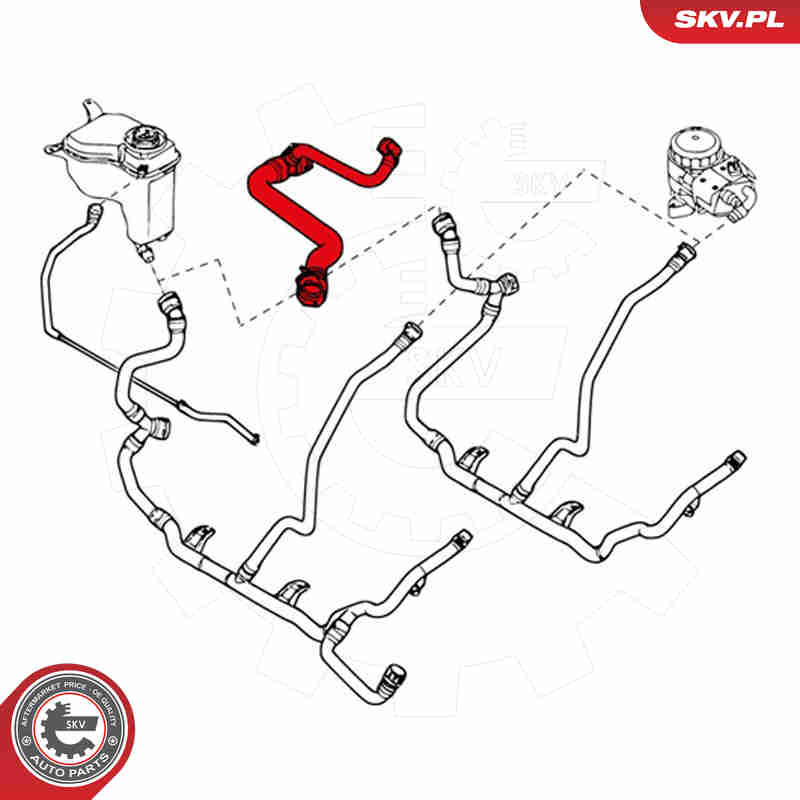 Radiator Hose - 24SKV205 ESEN SKV