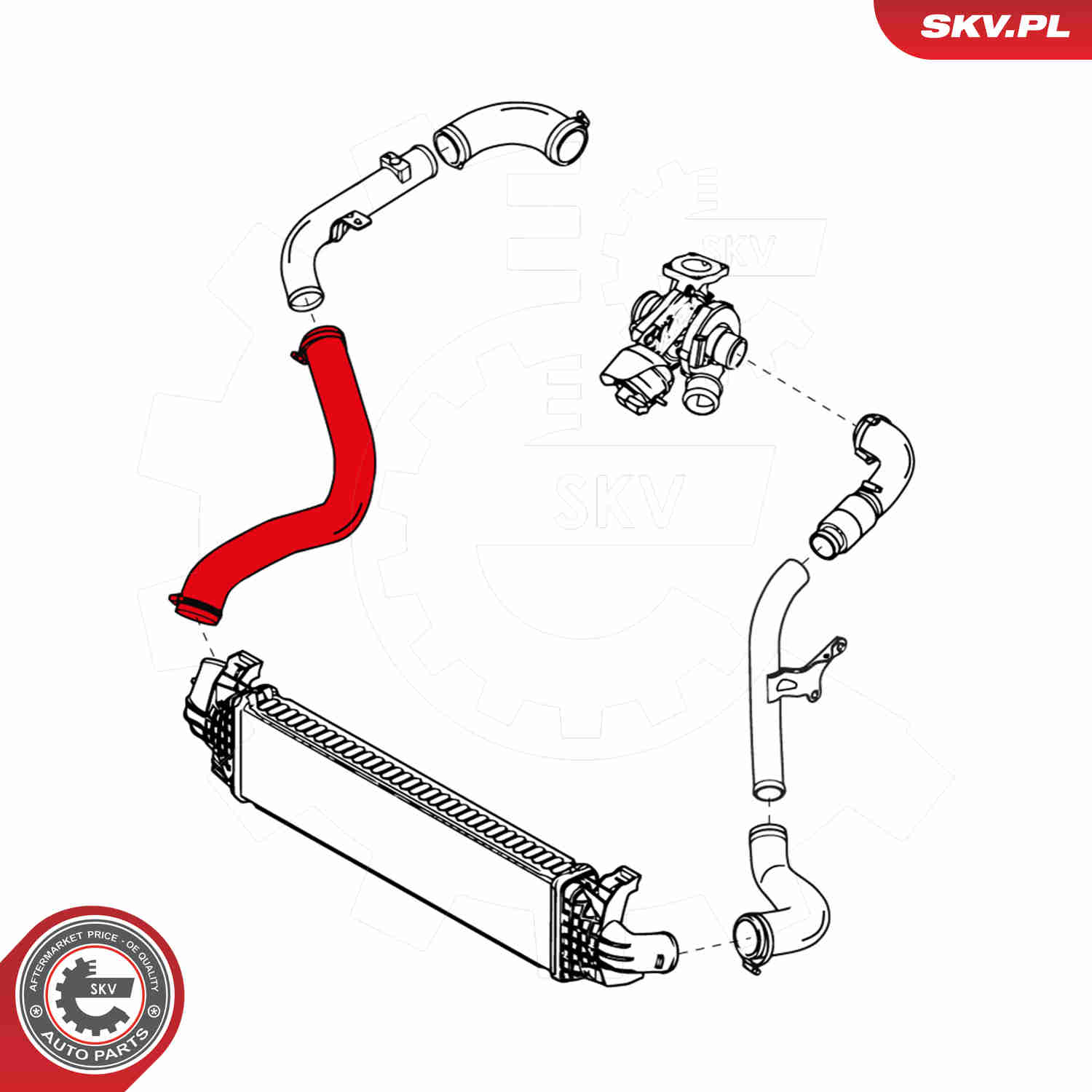 Charger Air Hose - 24SKV212 ESEN SKV