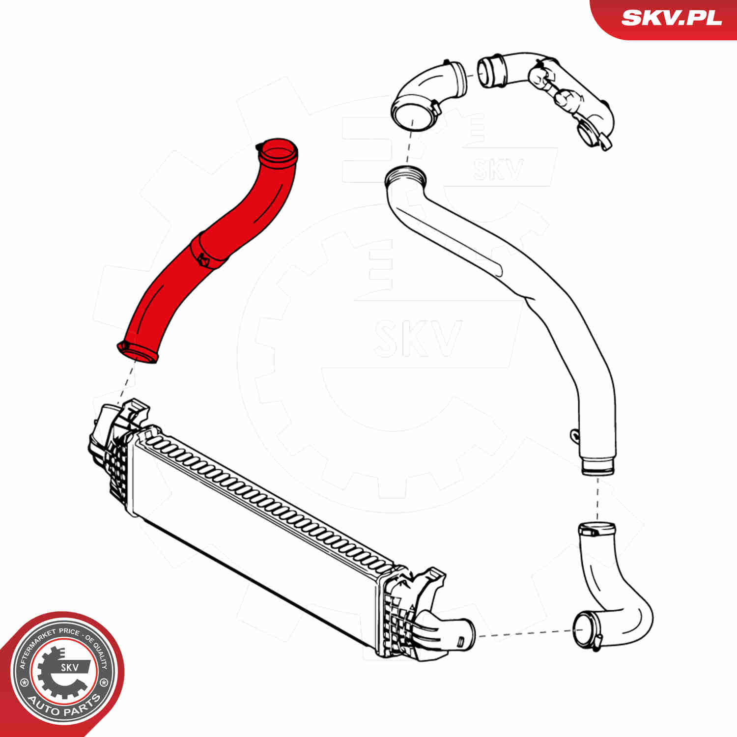 Charger Air Hose - 24SKV213 ESEN SKV