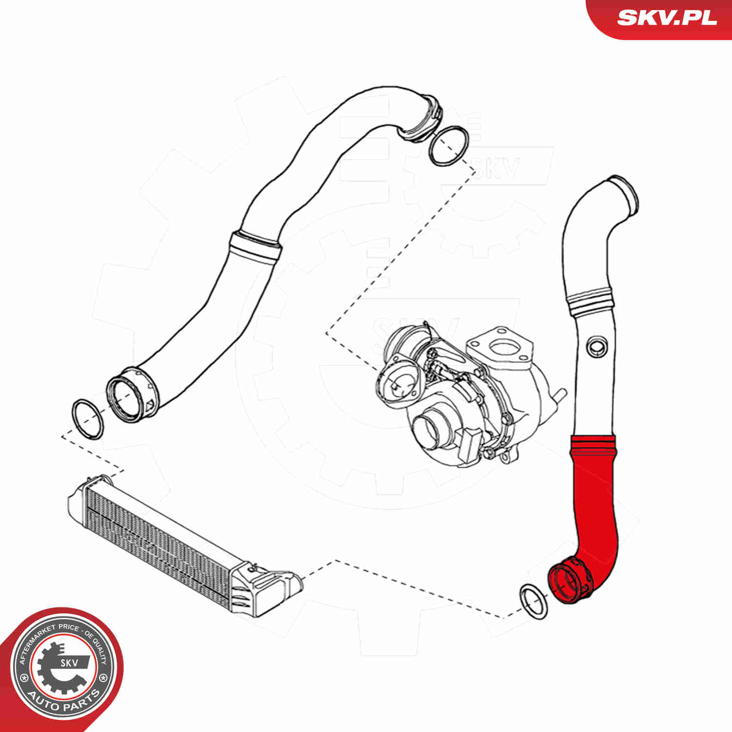Charger Air Hose - 24SKV214 ESEN SKV