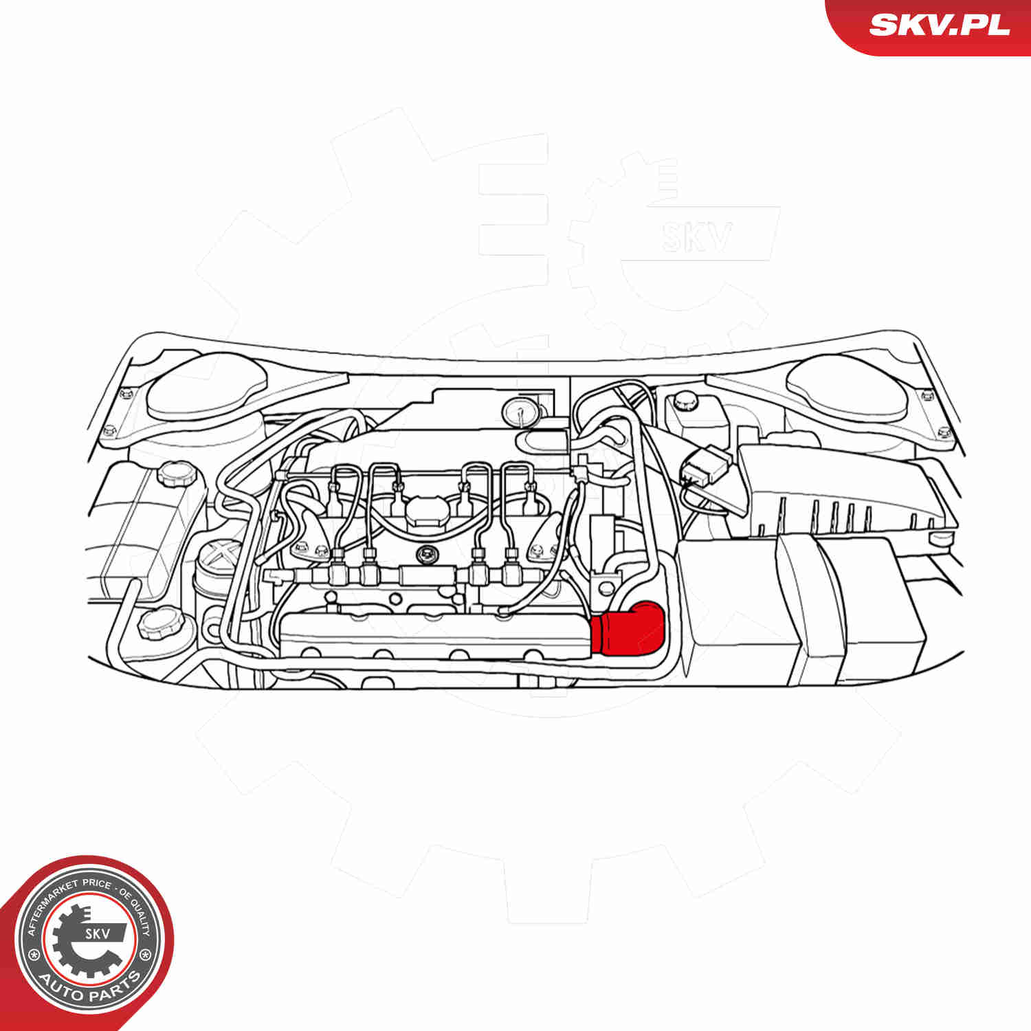 Charger Air Hose - 24SKV216 ESEN SKV