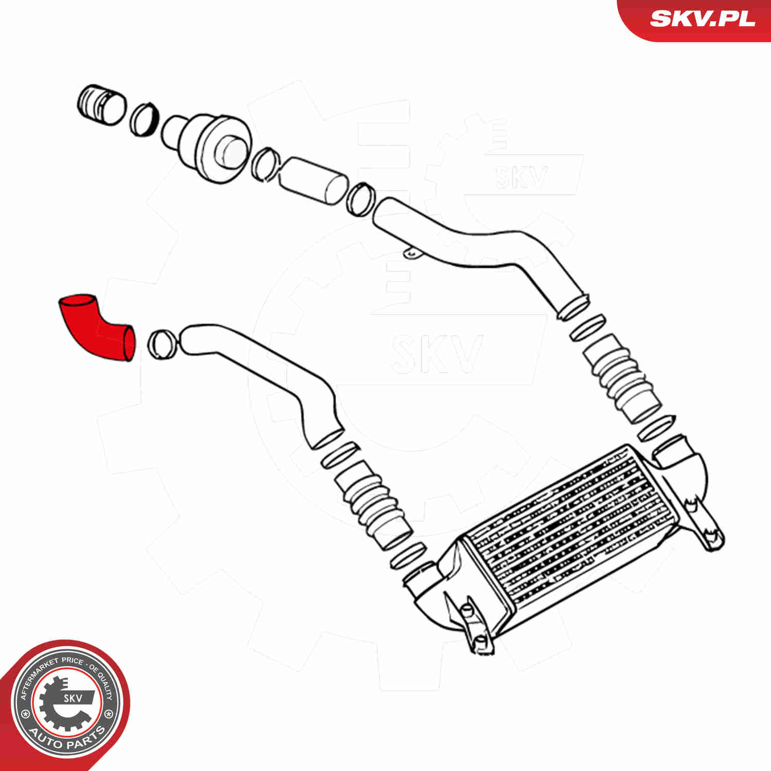 Charger Air Hose - 24SKV218 ESEN SKV