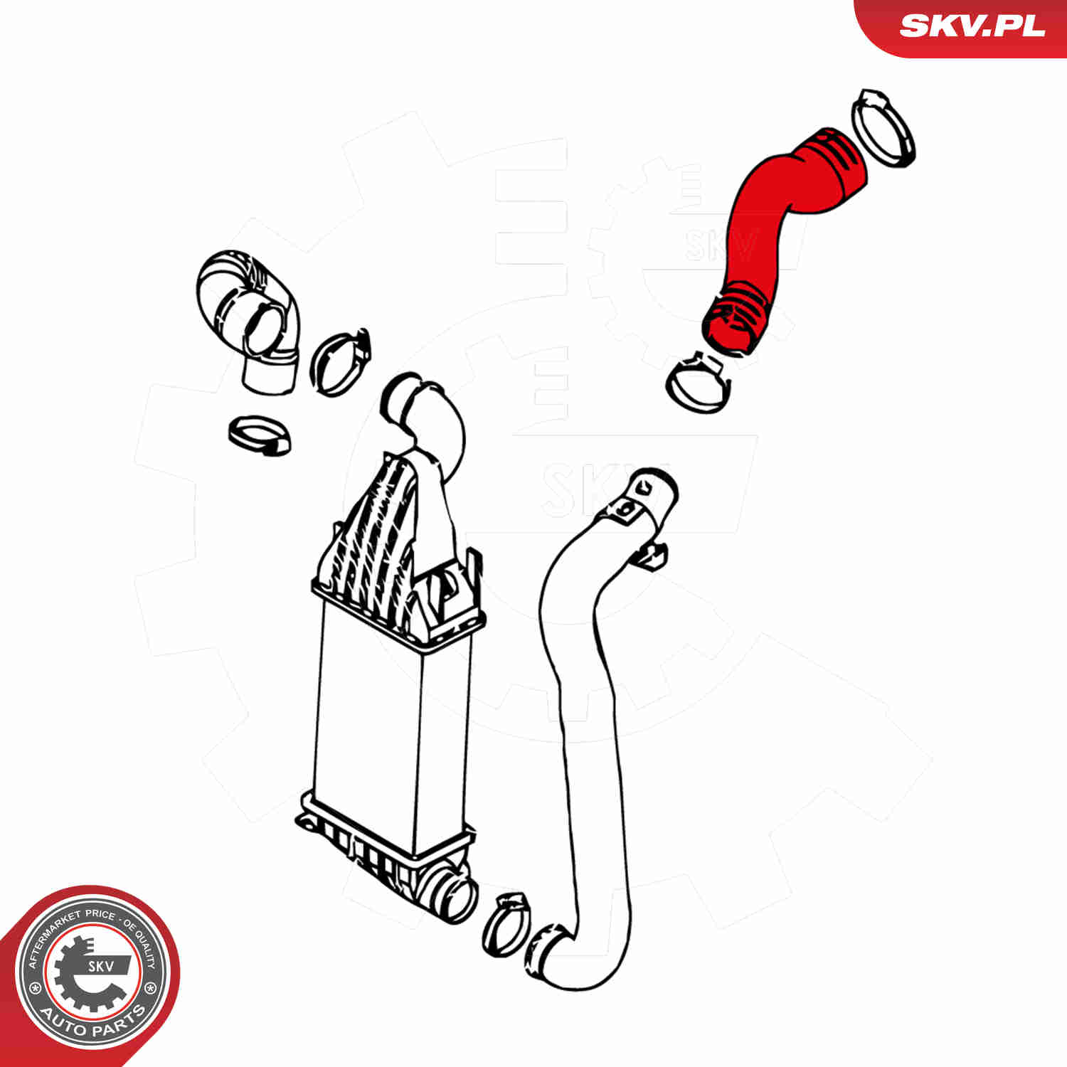 Charger Air Hose - 24SKV222 ESEN SKV