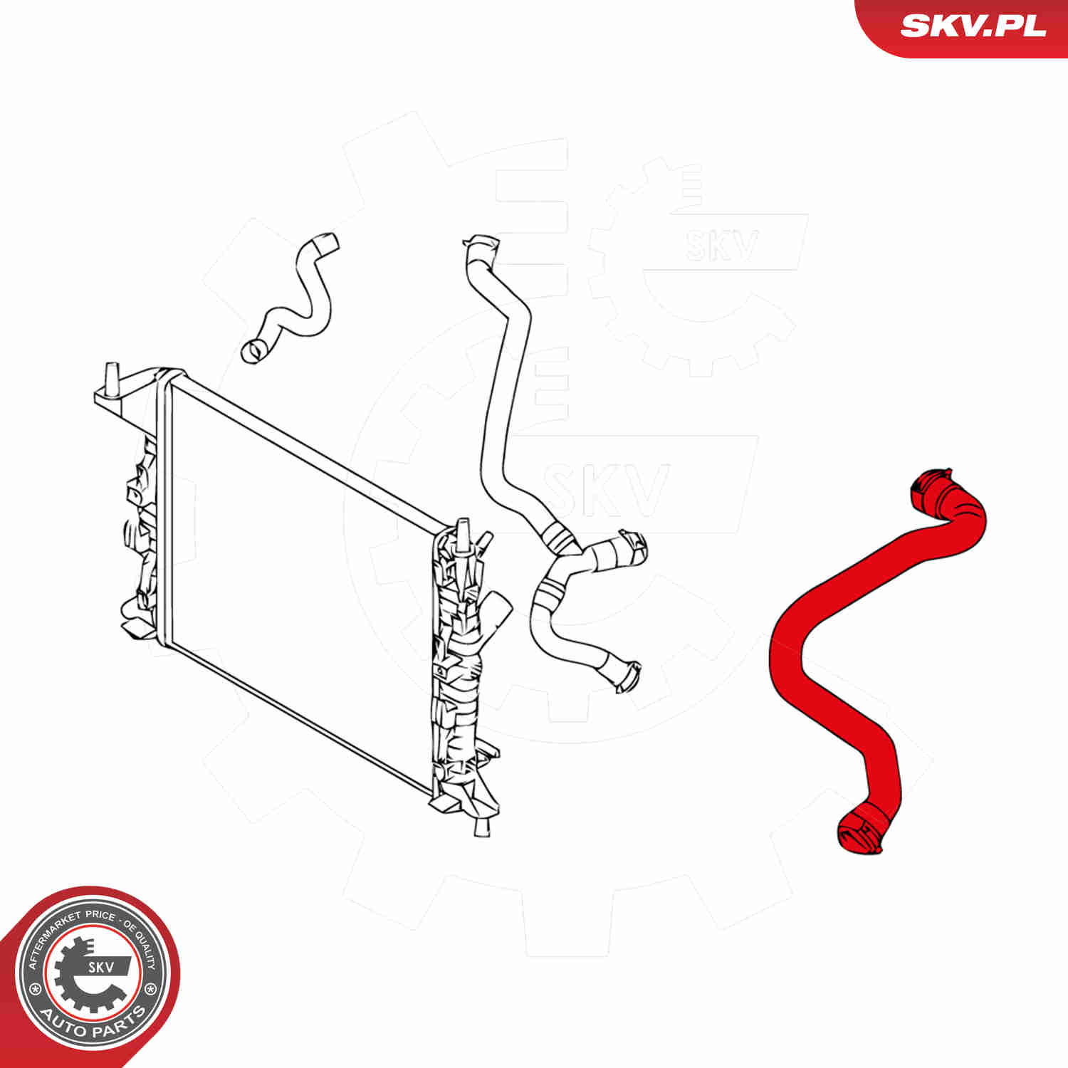 Radiator Hose - 24SKV230 ESEN SKV