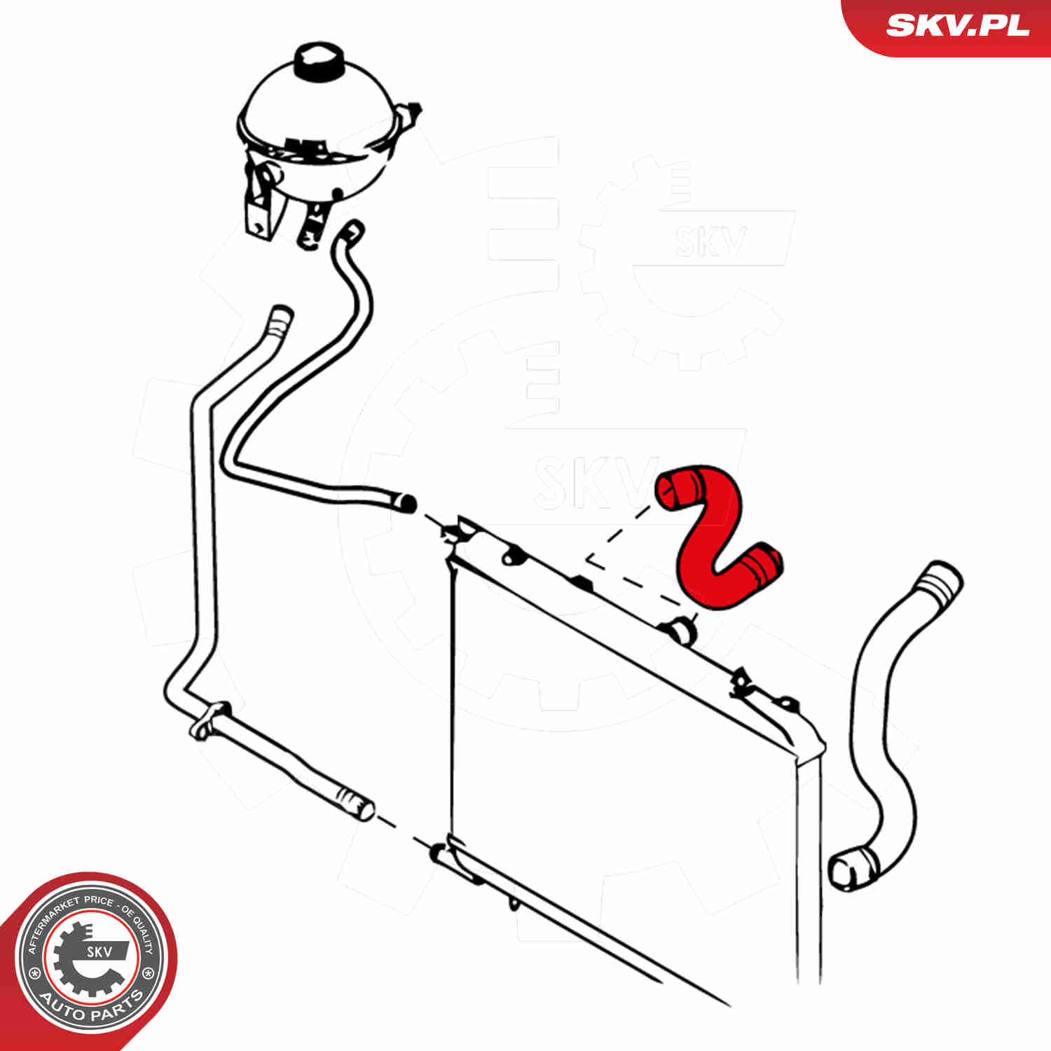 Radiator Hose - 24SKV234 ESEN SKV