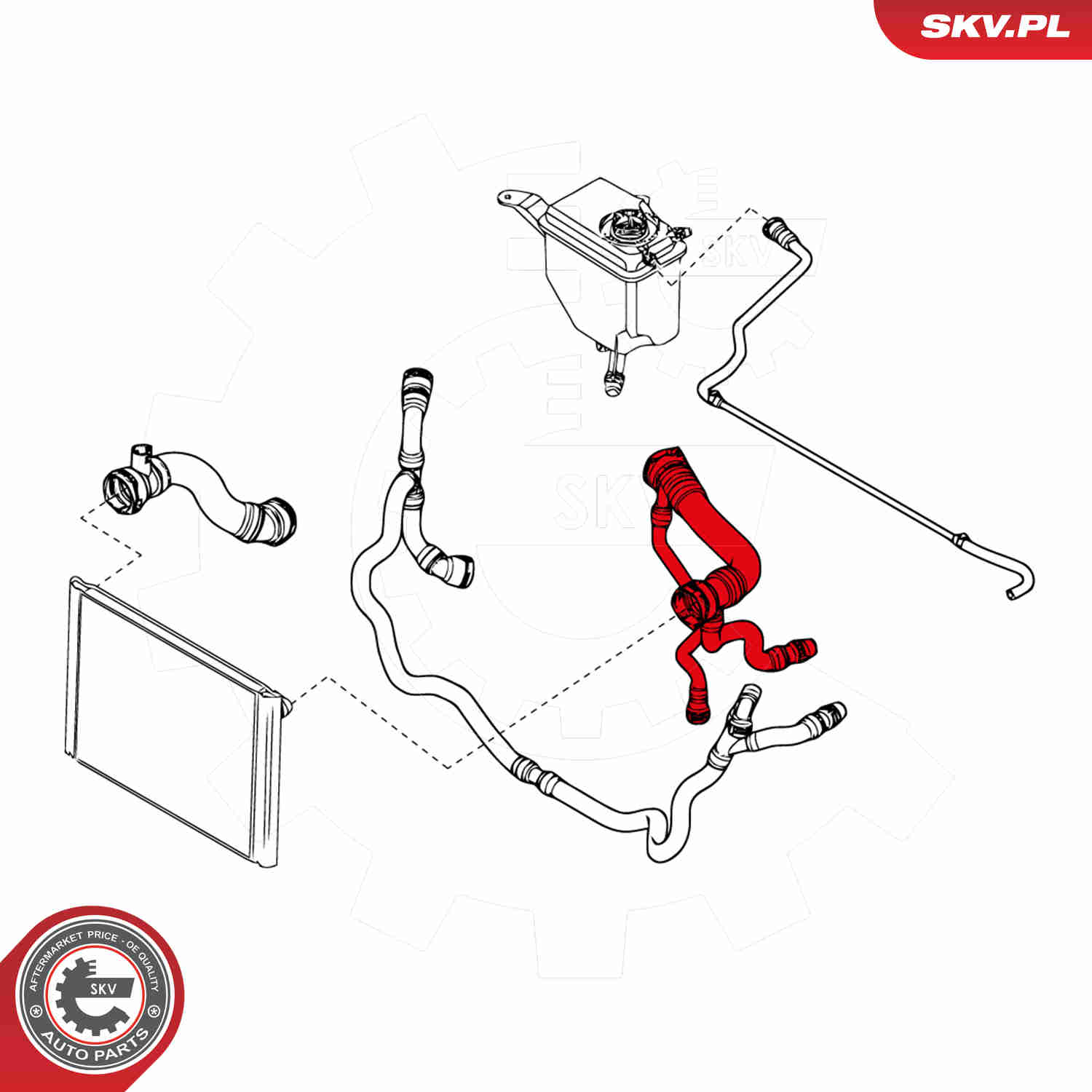 Radiator Hose - 24SKV262 ESEN SKV