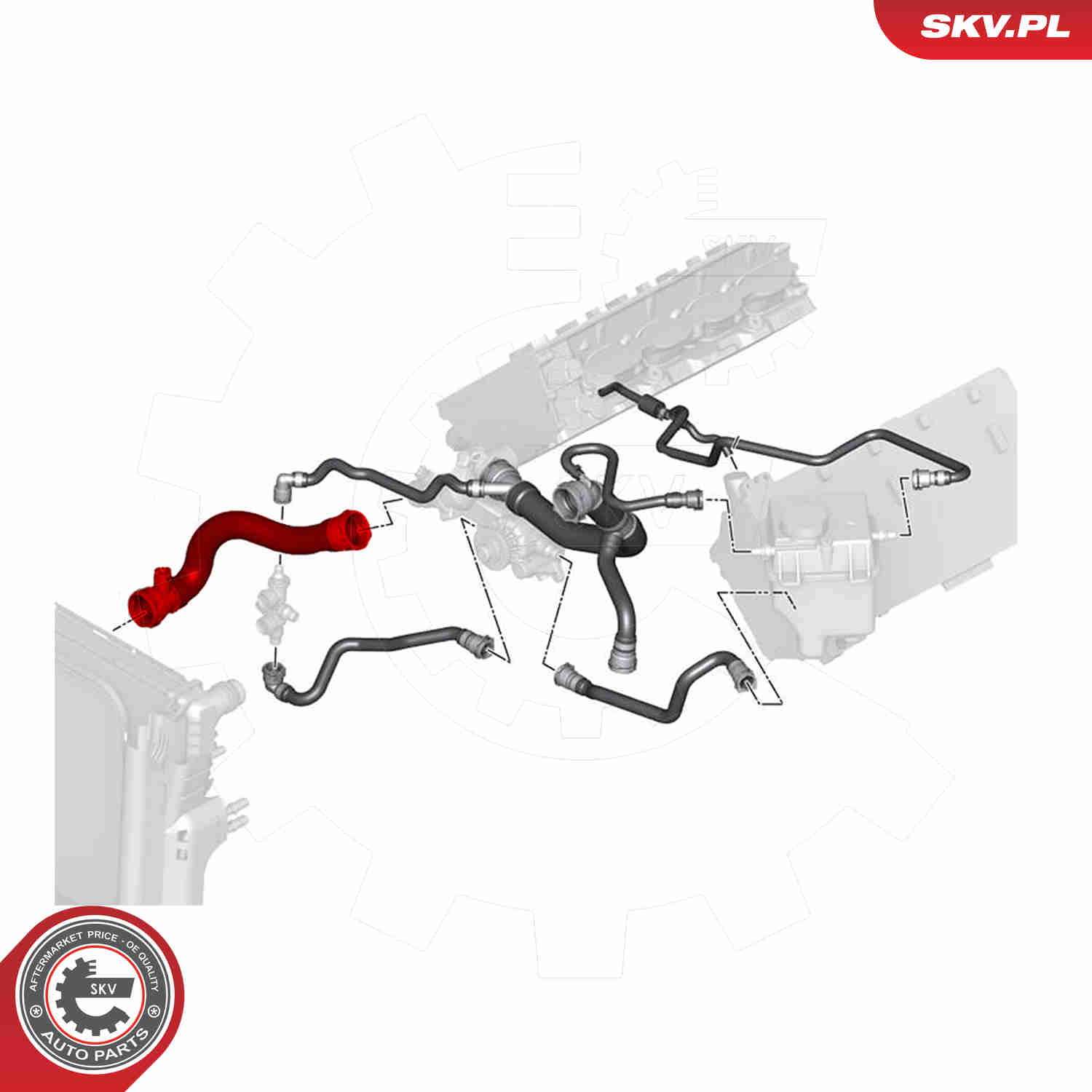 Radiator Hose - 24SKV270 ESEN SKV