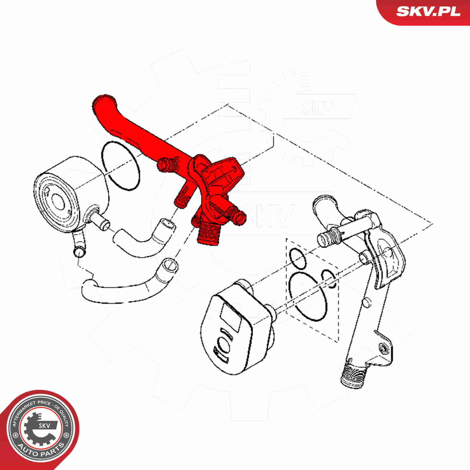 Radiator Hose - 24SKV287 ESEN SKV